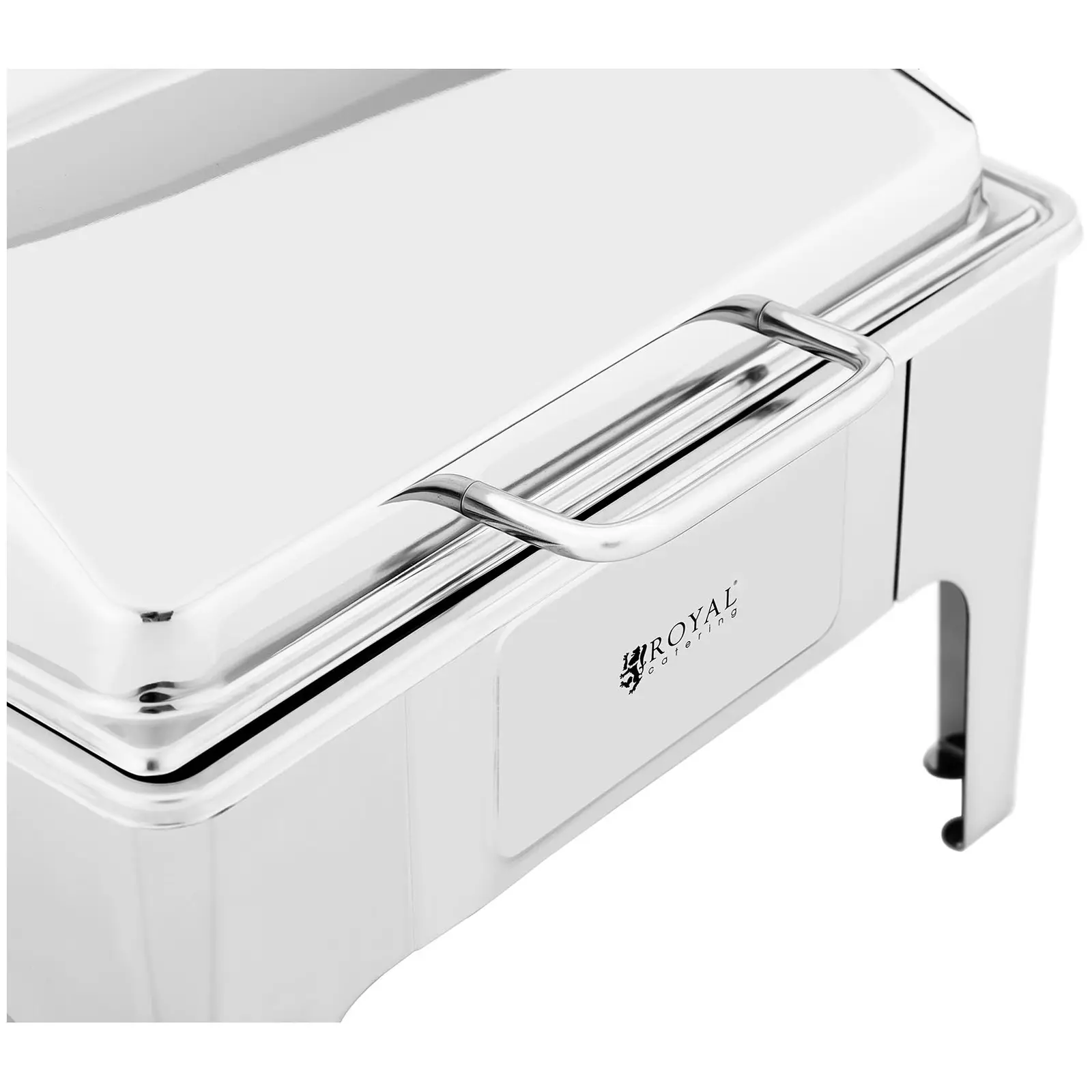 Chafing dish - GN 2/3 - Royal Catering - 5,3 l - 1 x palivový článek - polkulatý (Objem: 5.3 l)
