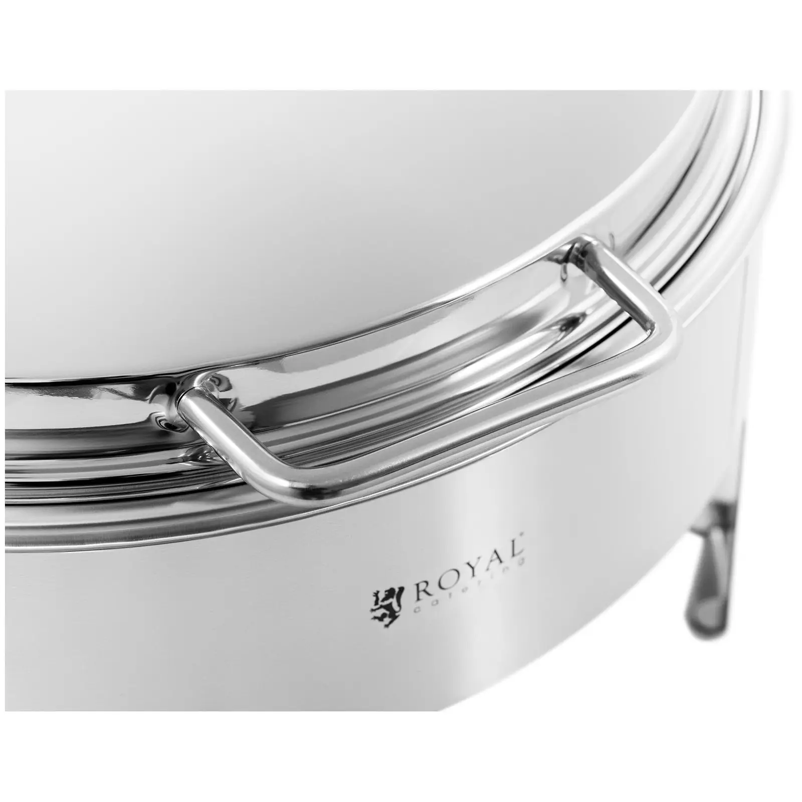 Chafing dish - kulatý - Royal Catering - 5,8 l - 1 x palivový článek (Objem: 5.8 l)