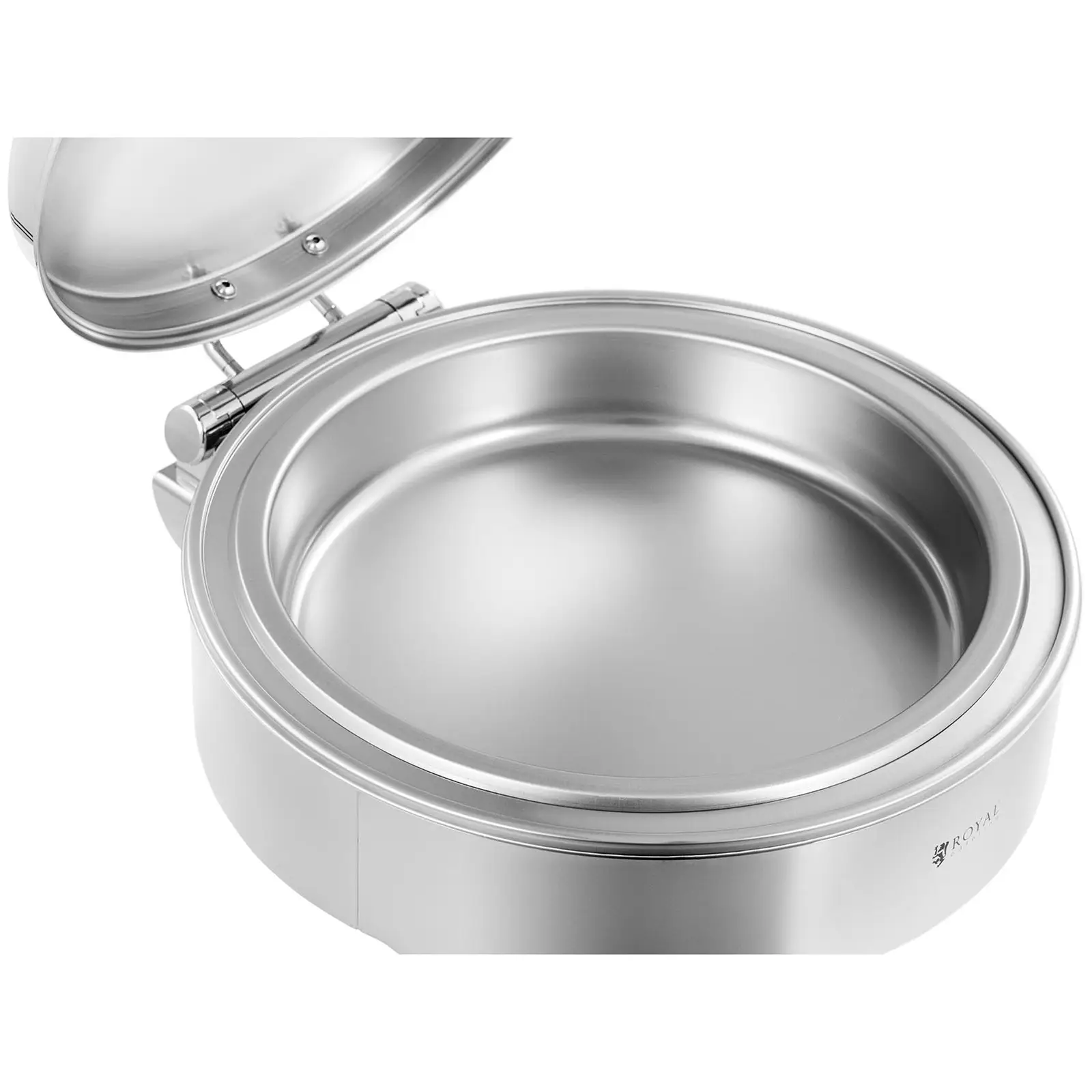 Chafing dish - kulatý - Royal Catering - 5,8 l - 1 x palivový článek (Držáky paliva: Ano)