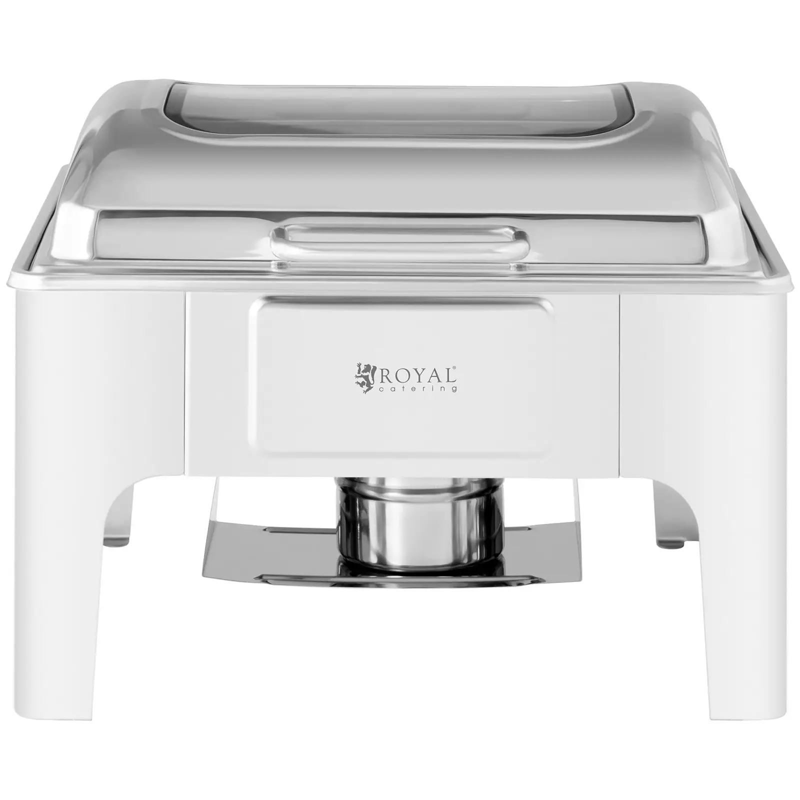 Chafing dish - GN 2/3 - Royal Catering - 5,3 l - 1 x palivový článek - okénko (Zásobník na vodu: Ano)