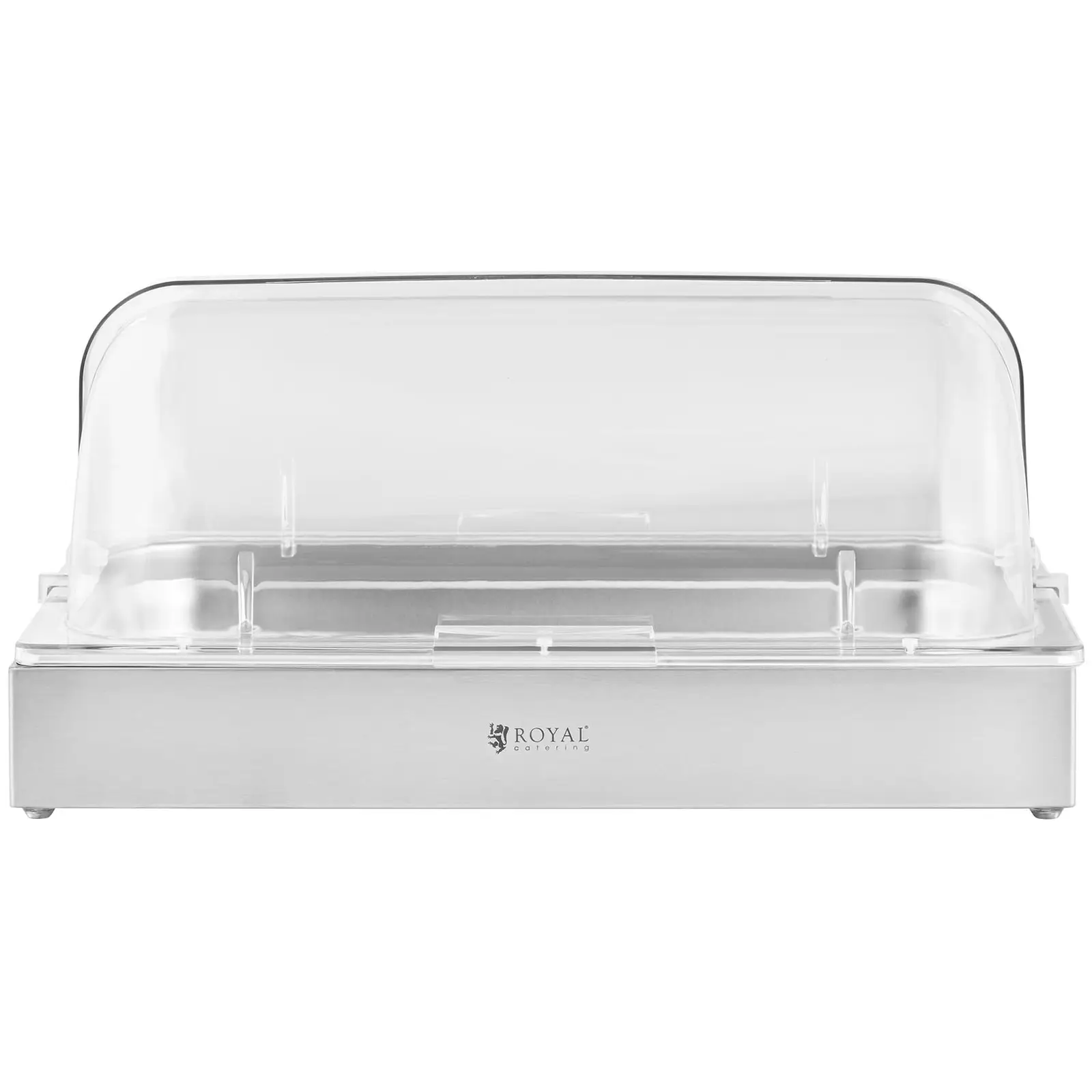 Bufetová vitrína - GN 1/1 - ušlechtilá ocel s poklopem - Royal Catering (Rozměry [mm]: 535 x 335 x 250)