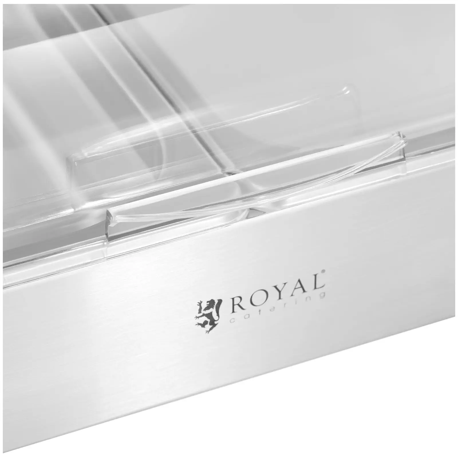 Bufetová vitrína - 2 x 4 l - Royal Catering - 535 x 335 x 250 mm (Materiál: Ušlechtilá ocel)