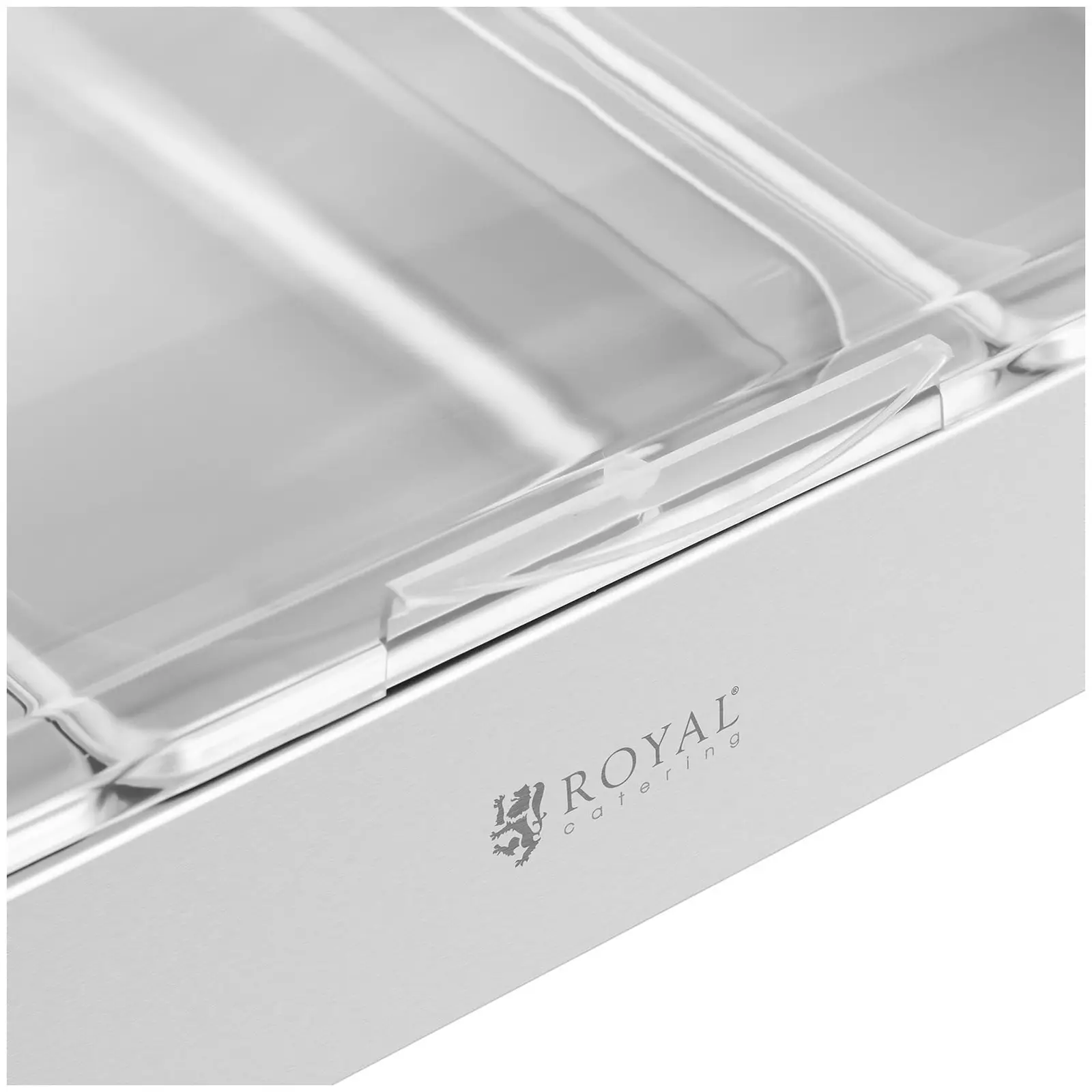 Bufetová vitrína - 3 x 2,6 l - Royal Catering - 535 x 335 x 250 mm (Materiál: Ušlechtilá ocel)