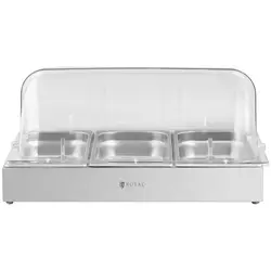 Expositor para buffet - 3 x 2,6 L - Royal Catering - 535 x 335 x 250 mm