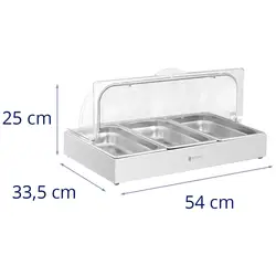 Buffet Display Case - 7.8 L - Royal Catering - 535 x 335 x 250 mm