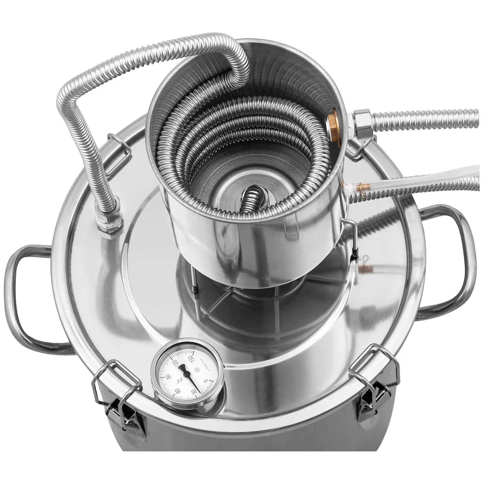 Destillationsapparat - rustfrit stål - 20 l - termometer - Royal Catering