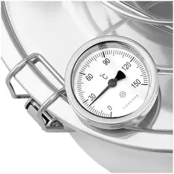 Destillationsapparat - rustfrit stål - 12 l - termometer - Royal Catering