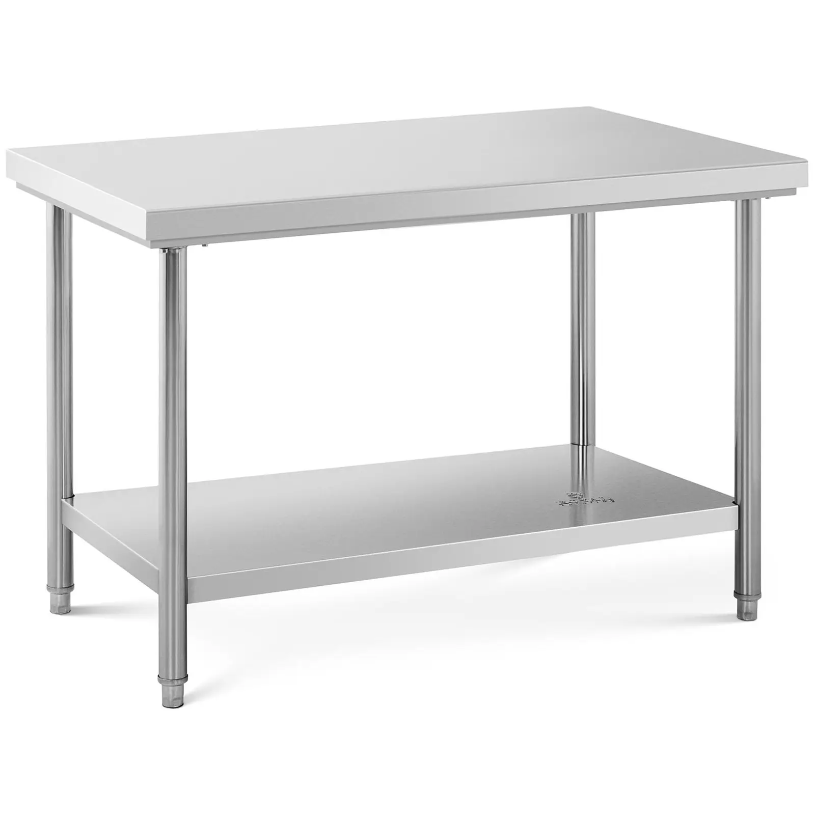 Stůl z ušlechtilé oceli 120 x 67 cm nosnost 143 kg - Pracovní stoly Royal Catering
