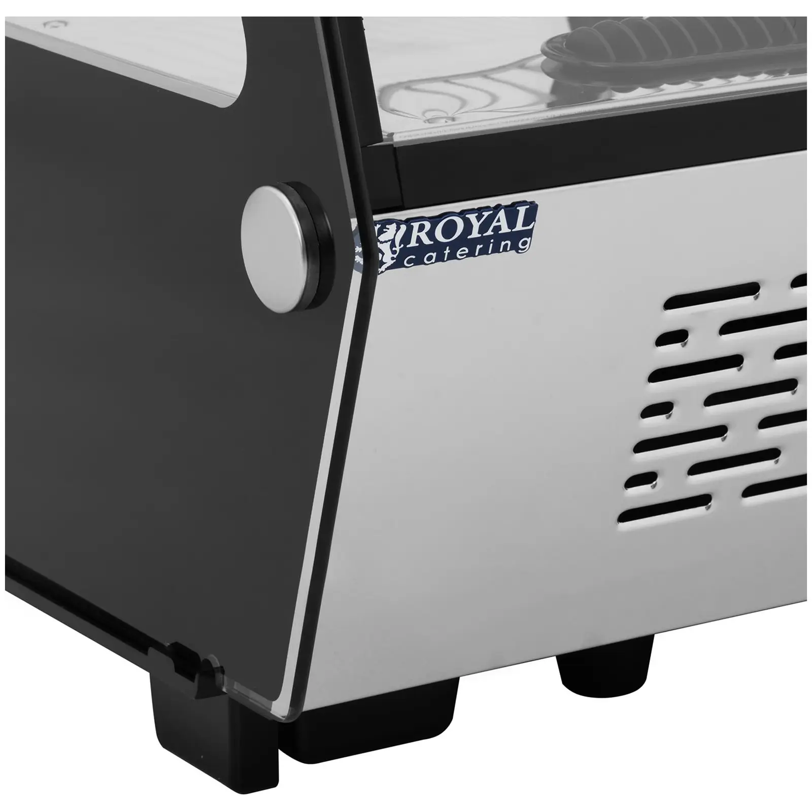 Kühlvitrine - 160 L - Royal Catering - 3 Ebenen - Edelstahl - 2