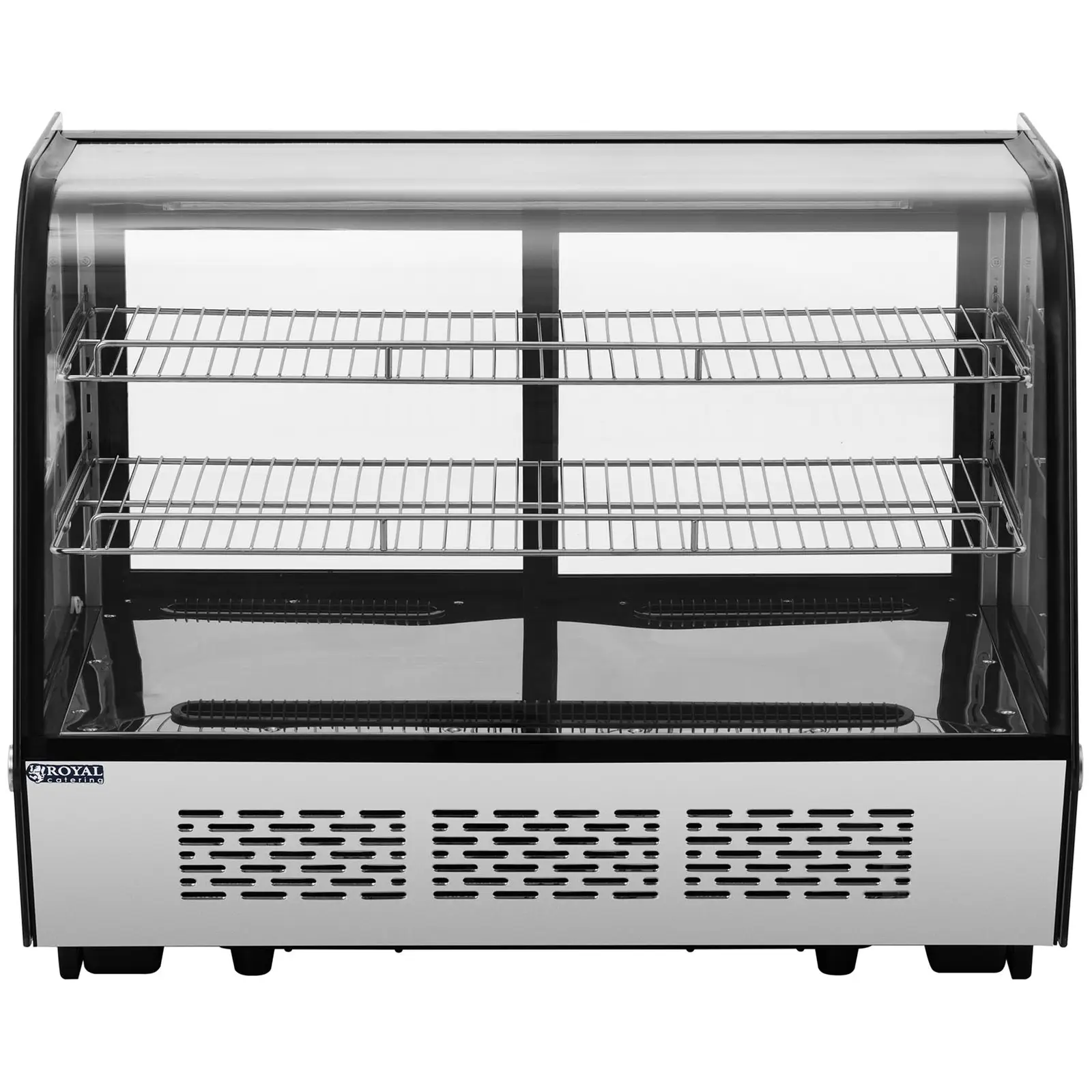 Vetrina refrigerata da banco per pasticceria - 160 L - 3 livelli - acciaio inox