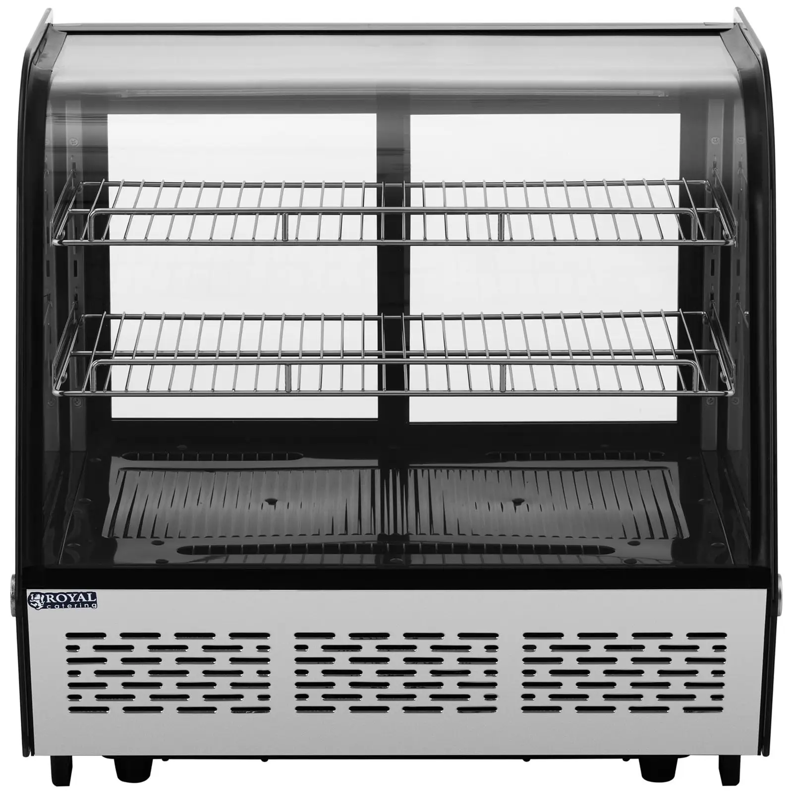 Vetrina refrigerata da banco per pasticceria - 120 L - 3 livelli - acciaio inox