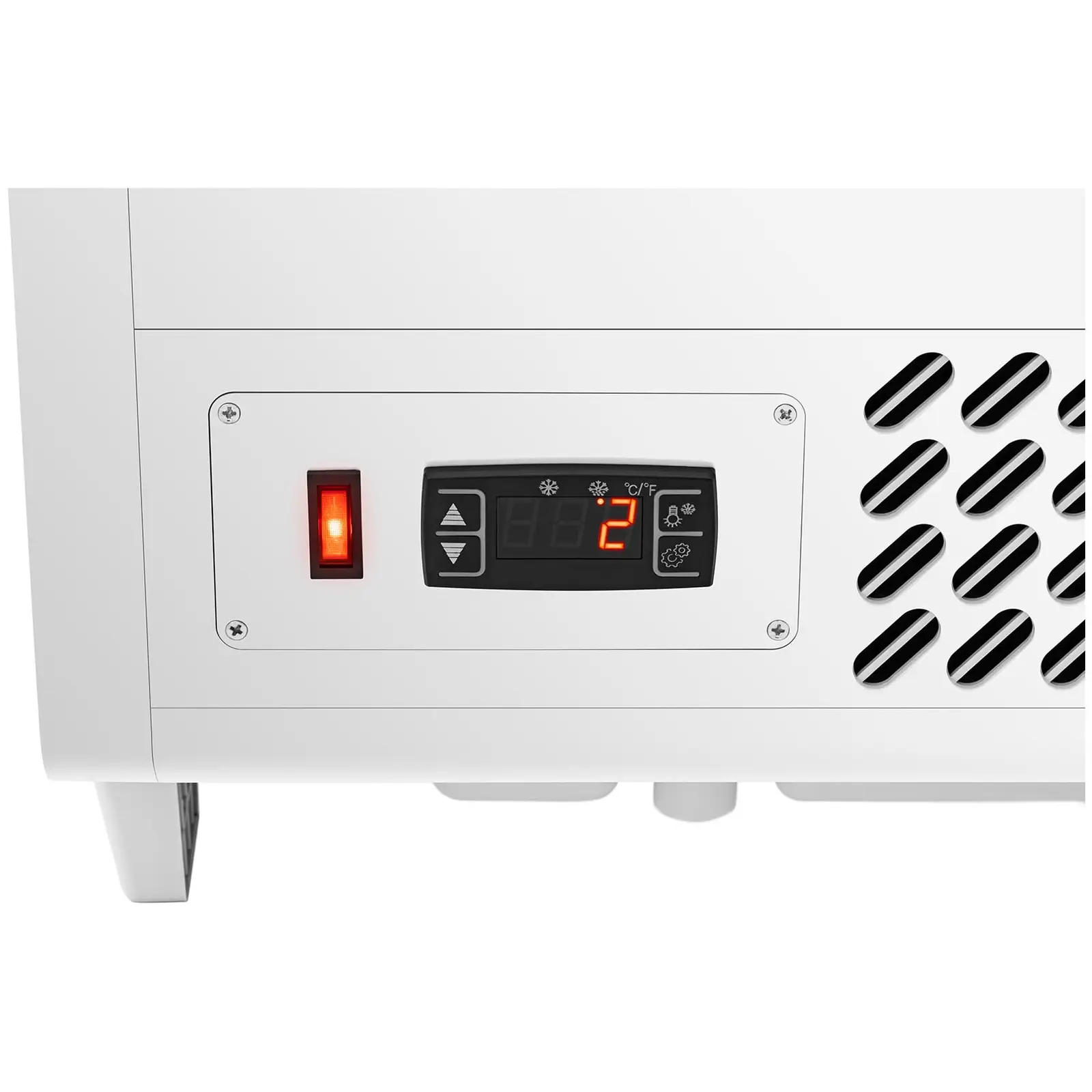 Chladicí vitrína - 100 l - Royal Catering - 3 úrovně - bílá (Objem: 100 l)