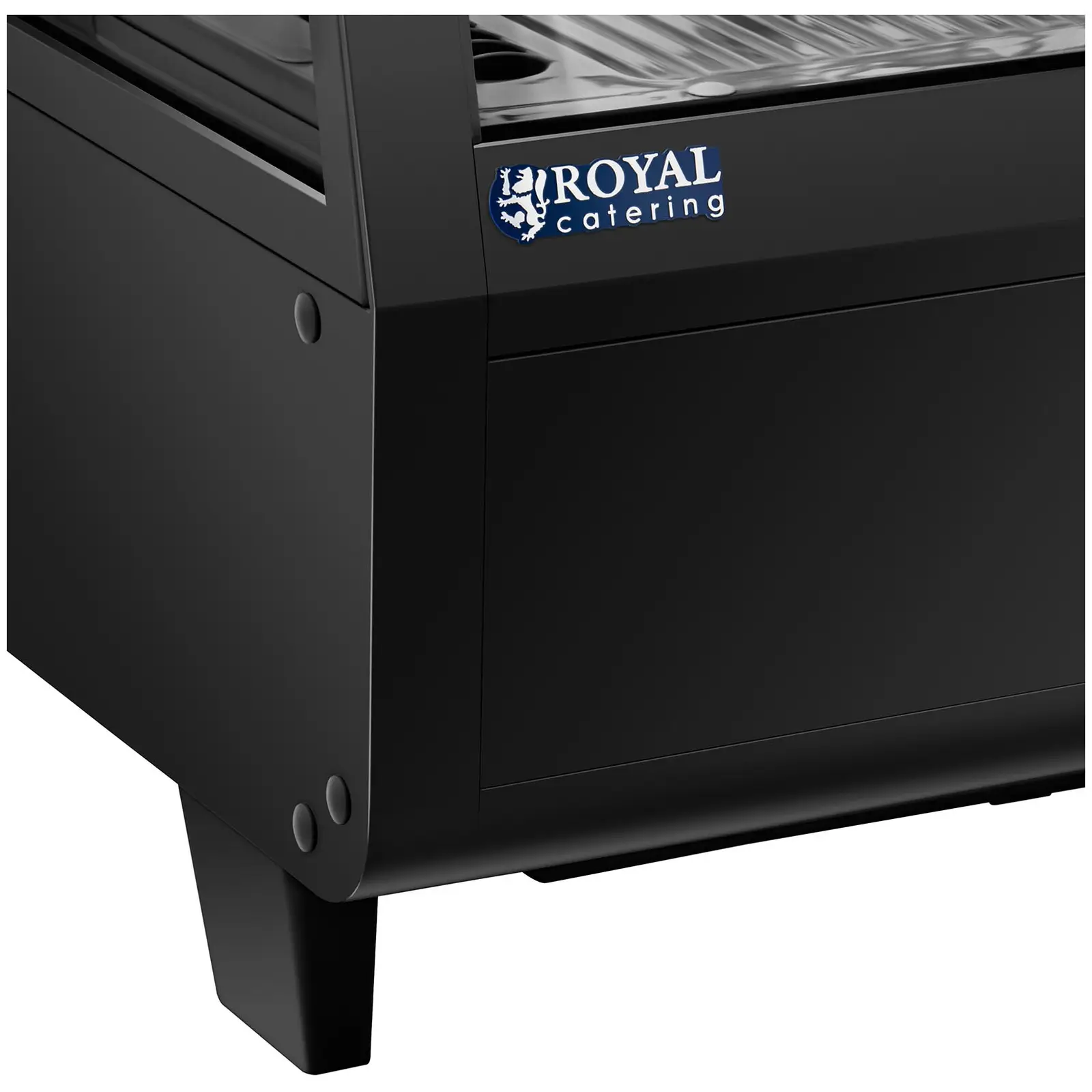 Chladicí vitrína - 100 l - Royal Catering - 3 úrovně - černá (Akustický výkon: 42 dB)