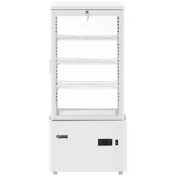 Refrigerated Display Case - 78 L - Royal Catering - 3 levels - white - locking