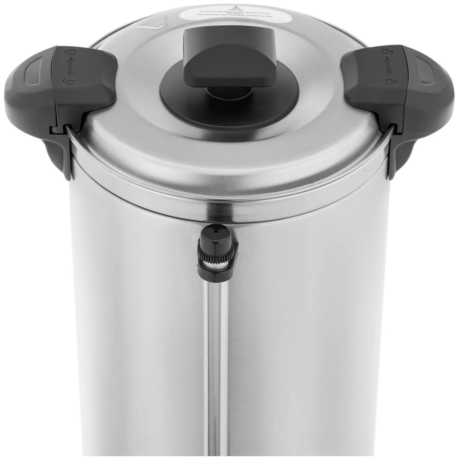 Chaleira para água quente - 9 l - 1500 W - escorredor - prata