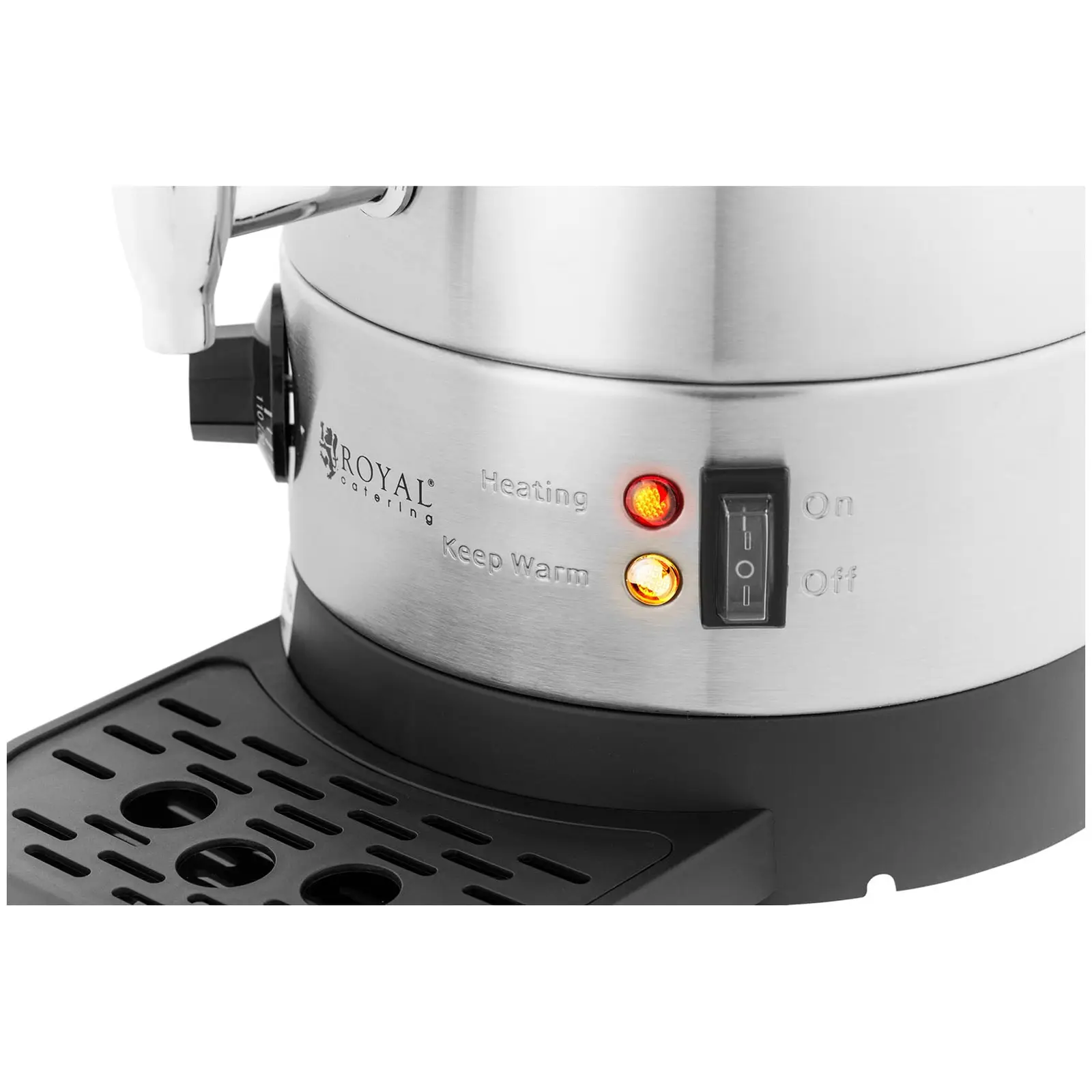 Distributeur d'eau chaude - 9 l - 1500 W - Plateau d'égouttage - Argent (Jauge de niveau d'eau externe: Oui)