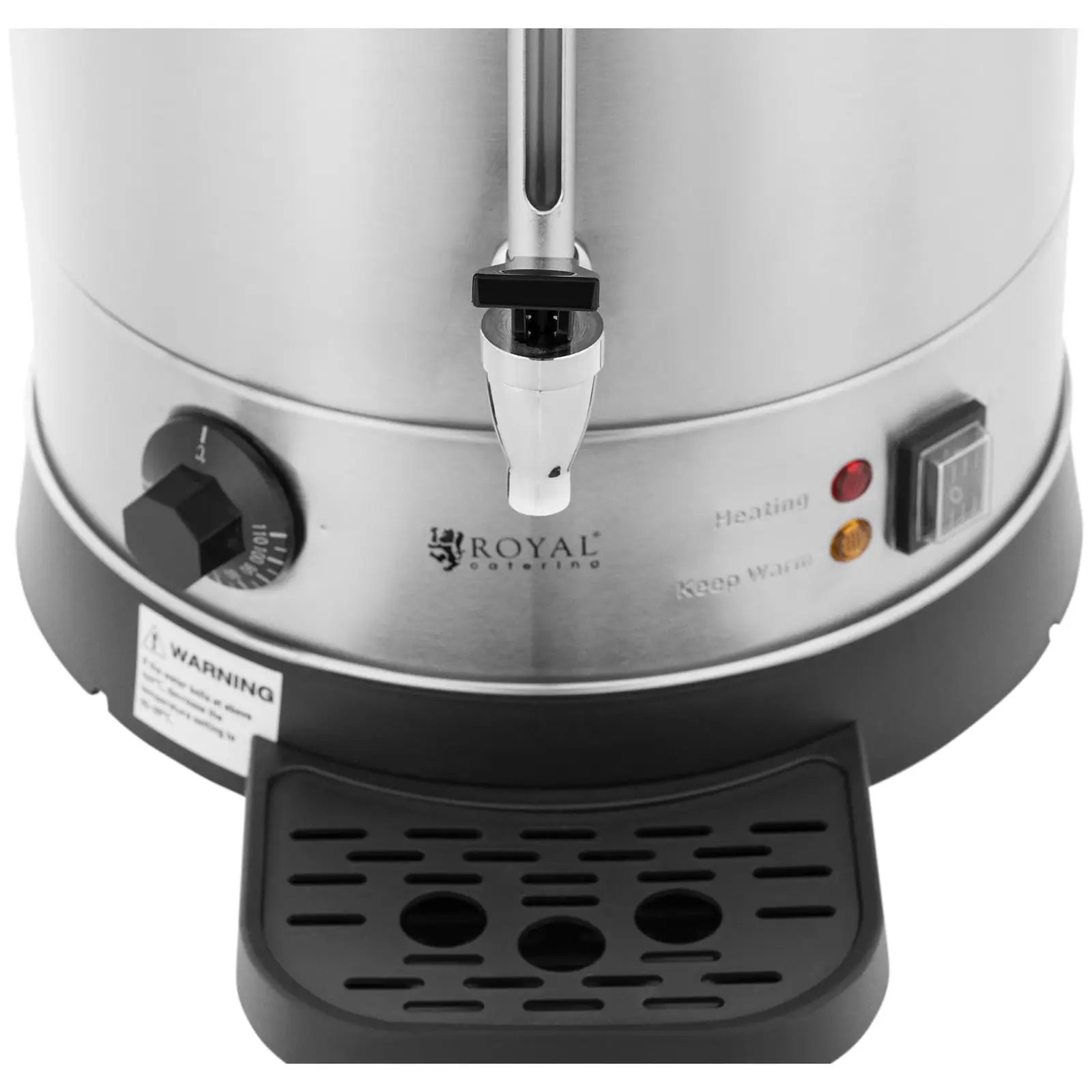 Varný termos - 19,7 l - 2 500 W - odkapávací miska - stříbrný (Kapacita max.: 19.7 l)