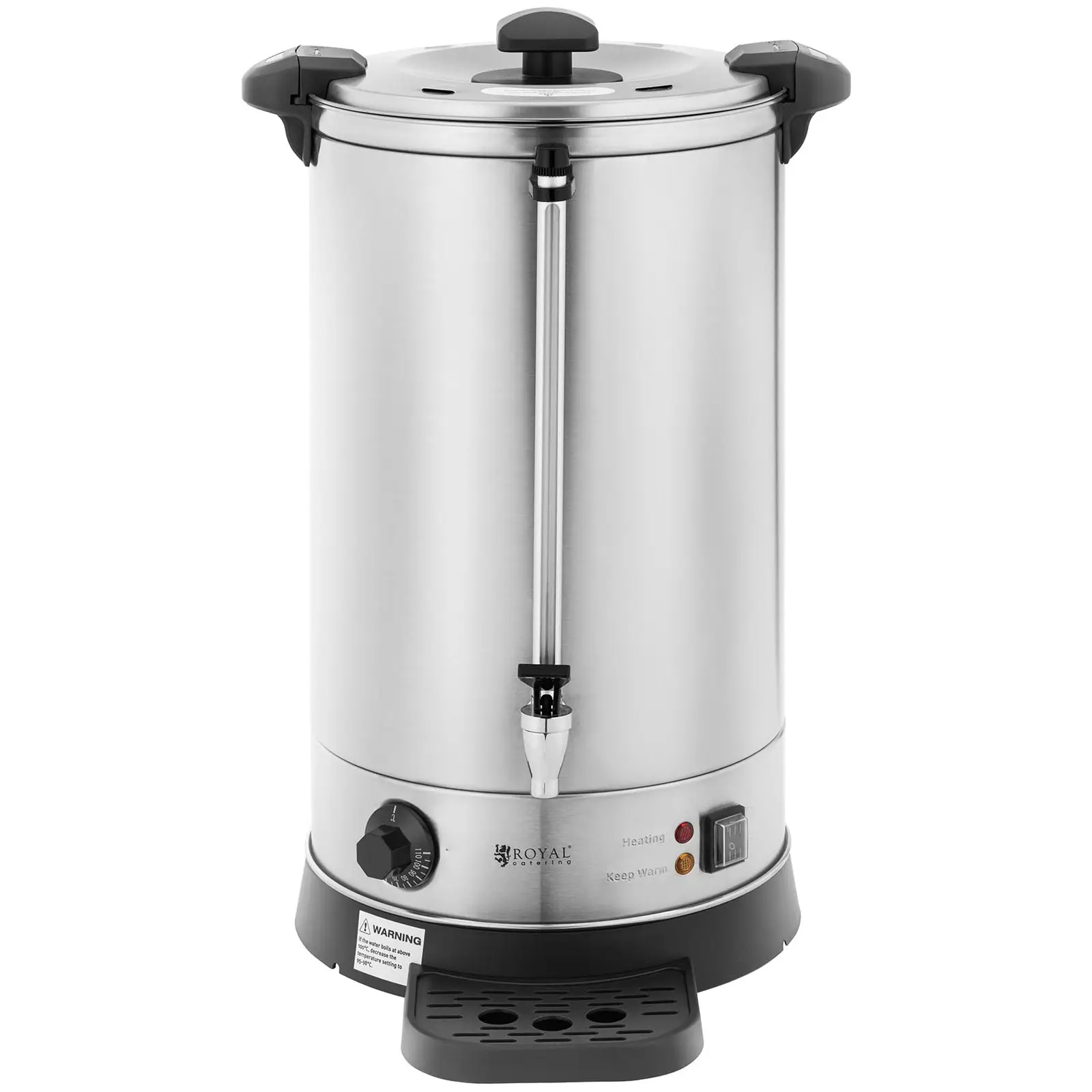 Chaleira para água quente - 19.7 l - 2500 W - escorredor - prata