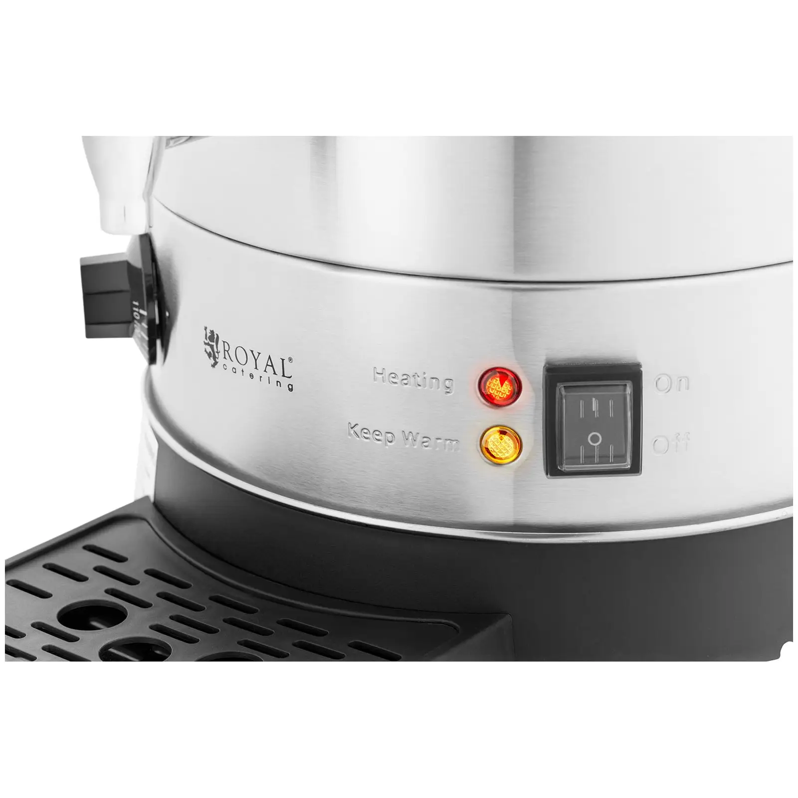 Electric Kettle - 13.5 L - 2500 W - drip tray - Silver