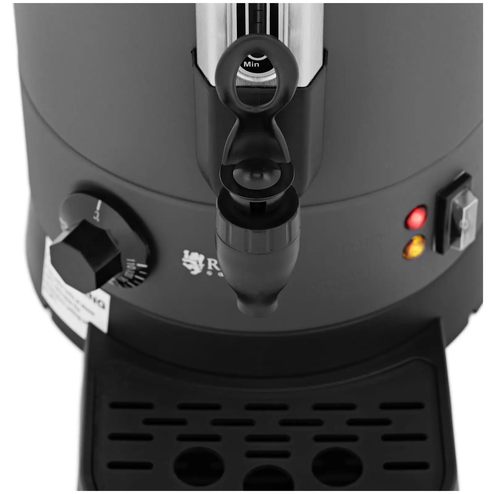 Dispensador de água - 6.1 l - 1500 W - escorredor - cinza