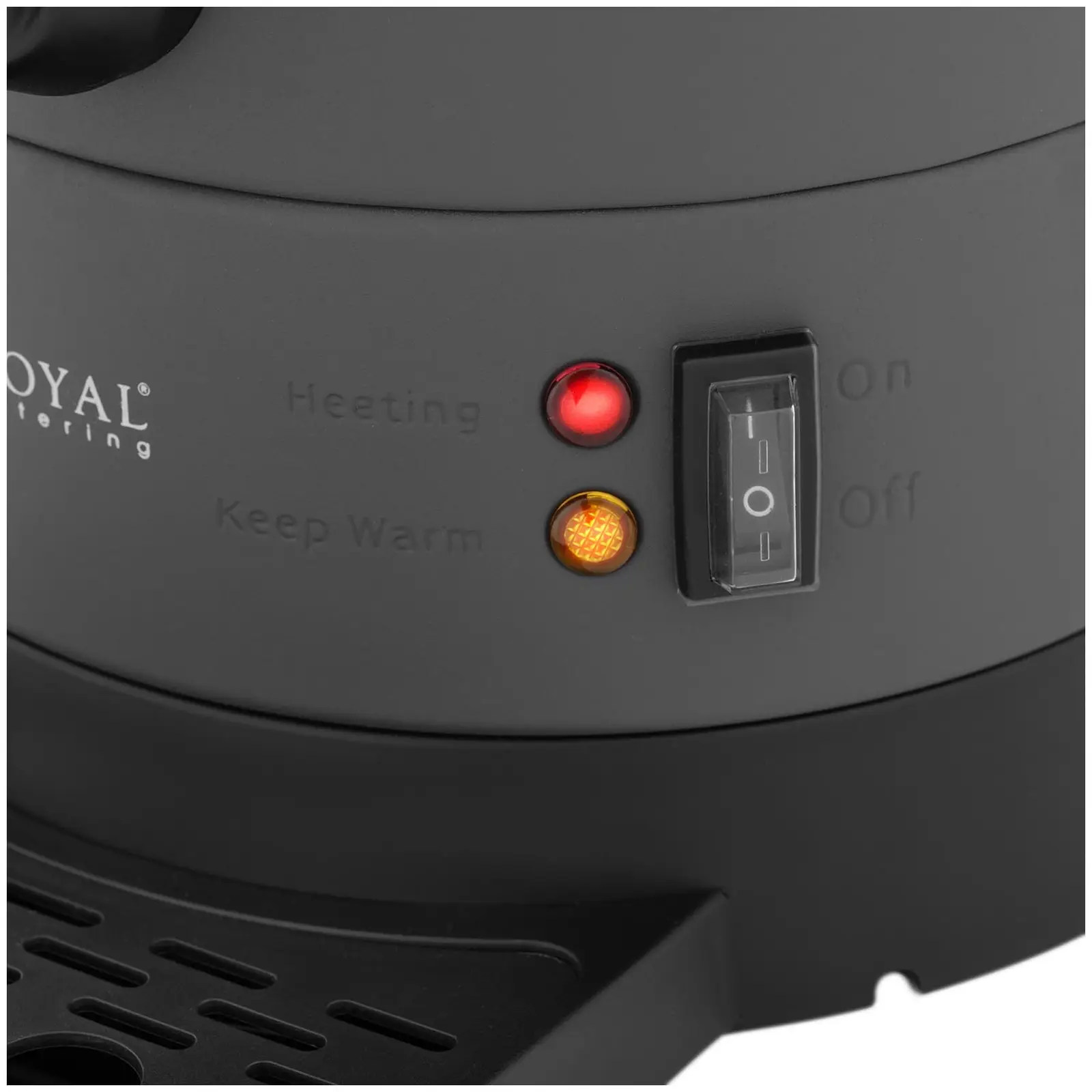 Varný termos - 6,1  l - 1 500 W - odkapávací miska - šedý (Vnější ukazatel hladiny vody: Ano)