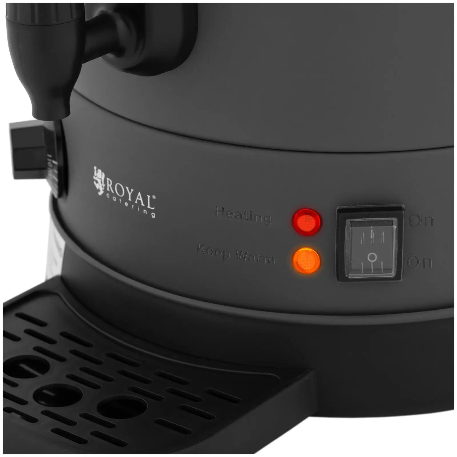 Varný termos - 13,5 l - 2 500 W - odkapávací miska - šedý (Kapacita max.: 13.5 l)