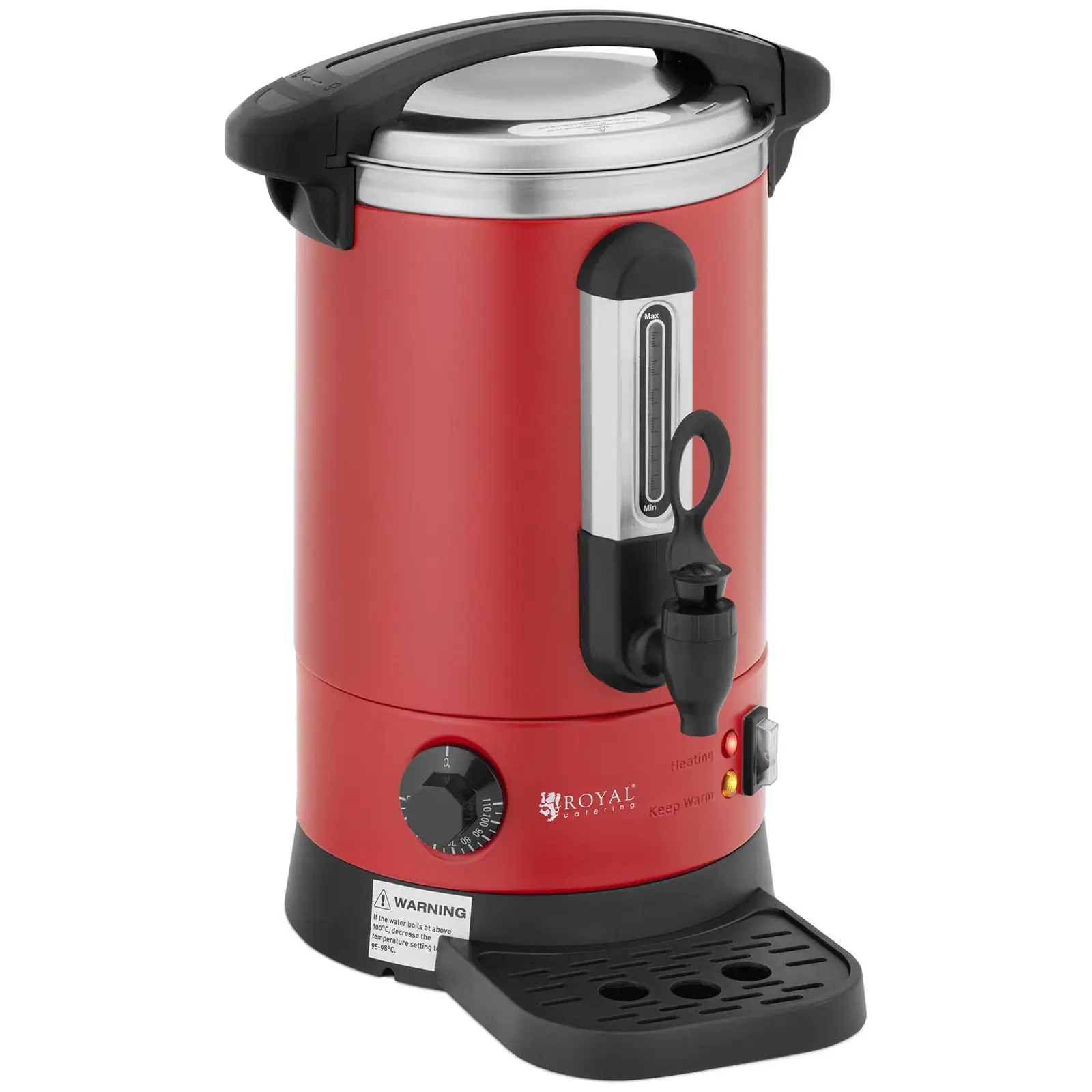 Hervidor de agua - 6.1 L - 1500 W - Rojo