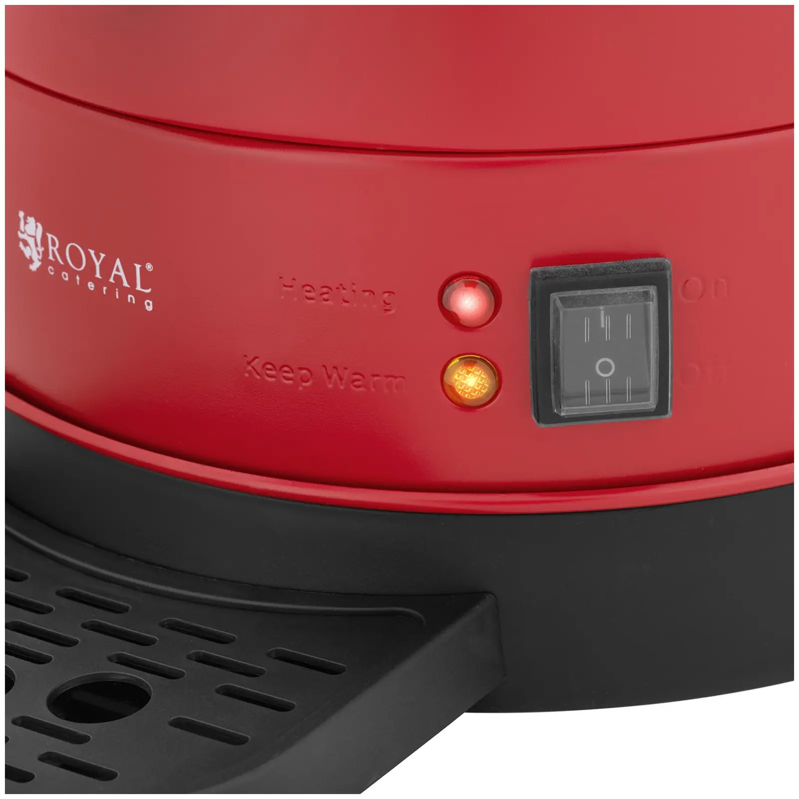 Chaleira para água quente - 13.5 l - 2500 W - escorredor - vermelho