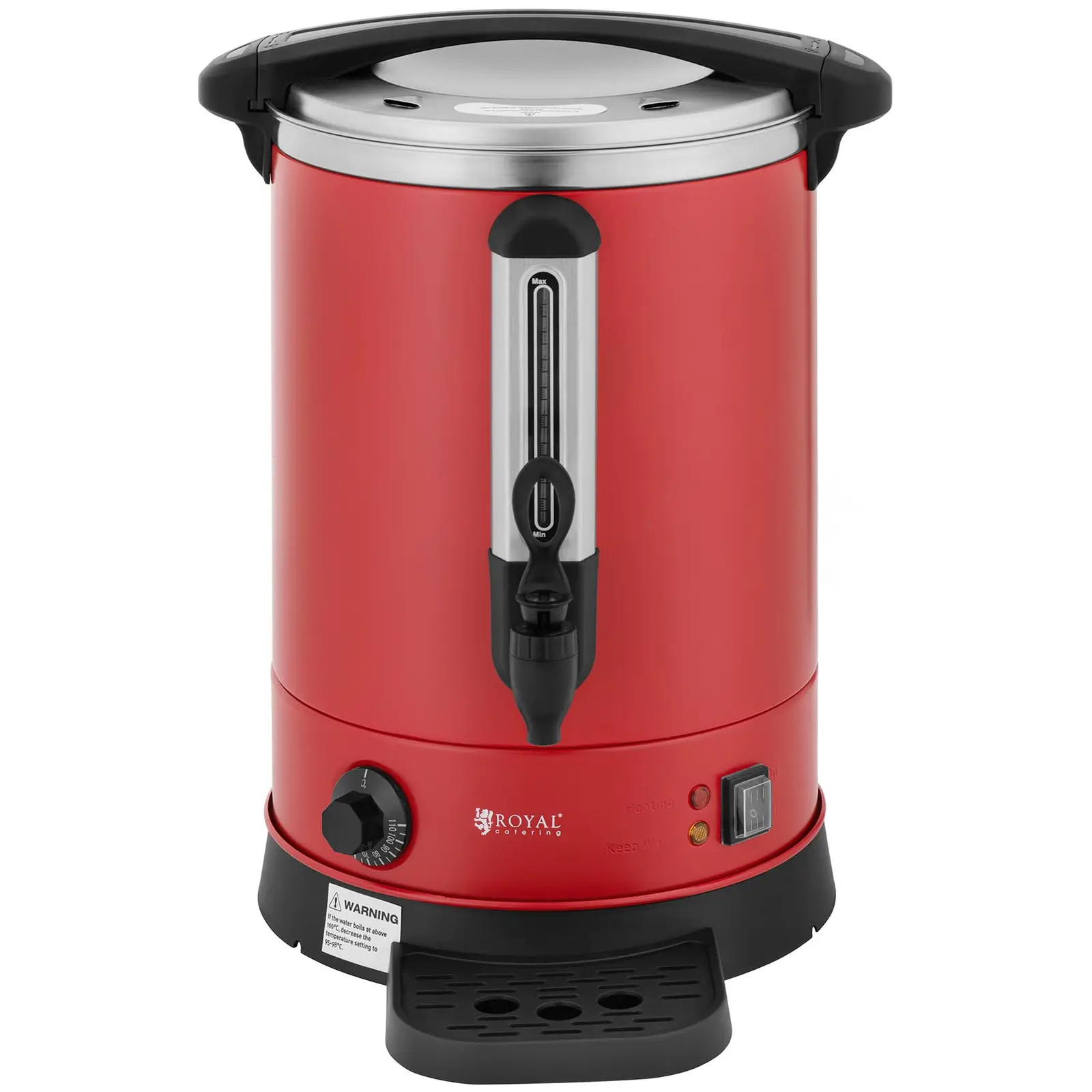 Bollitore professionale - 13,5 litri - 2.500 W - Rosso