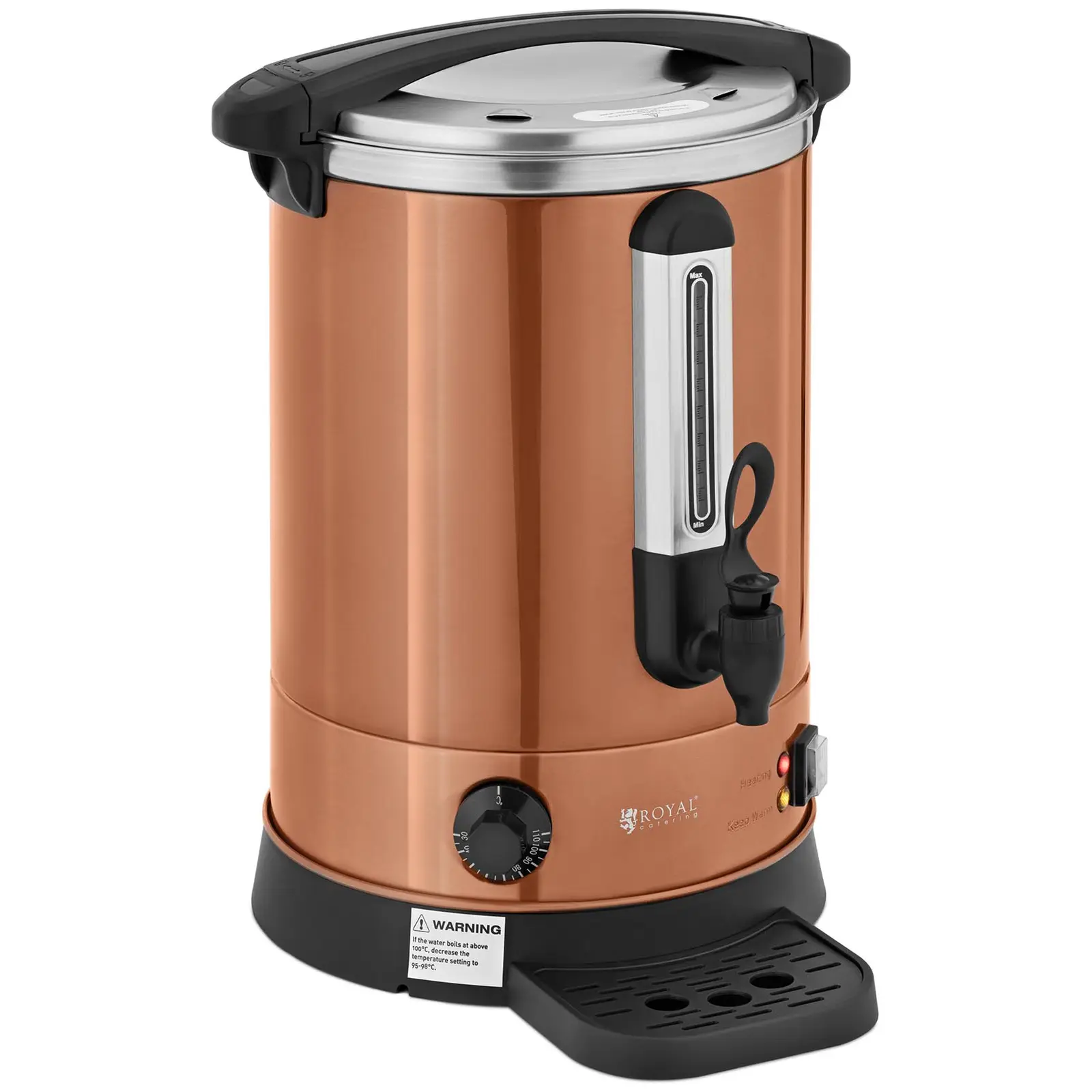 Chaleira para água quente - 13.5 l - 2500 W - escorredor - laranja