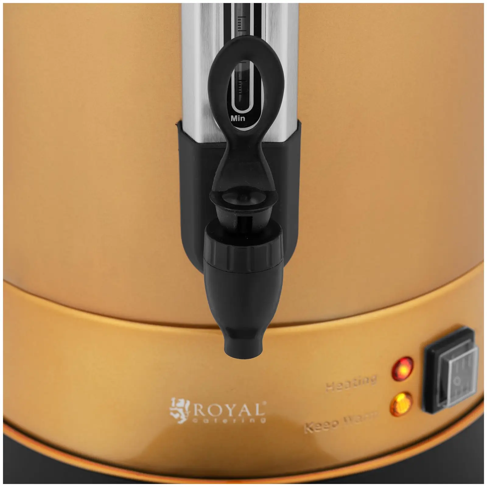 Filterkaffeemaschine - 14 L - goldfarben - Royal Catering