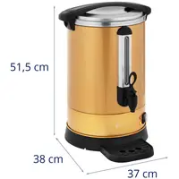 Filteres kávéfőző - 14 l - aranyszínű - Royal Catering