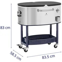 Cool box with chassis - 77 L - Royal Catering