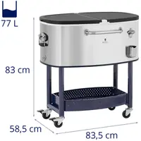 Cool box with chassis - 77 L - Royal Catering