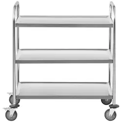 Serving trolley - 3 shelves - up to 60 kg - handles - shelves: 82.5 x 50.5 cm - Royal Catering