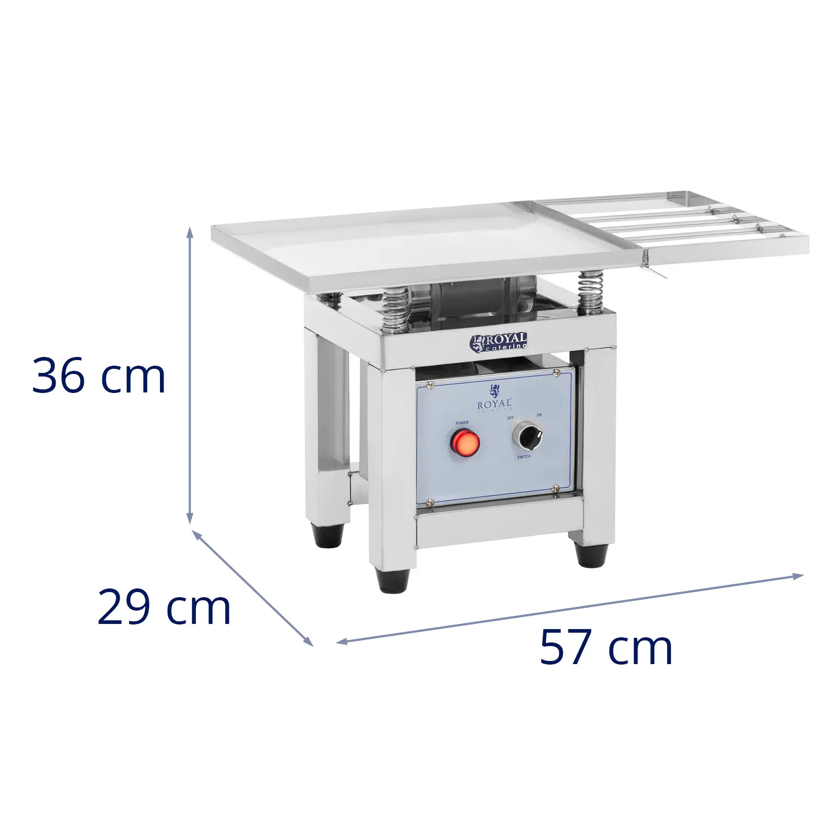 Vibrasjonsbord, sjokolade - Rustfritt stål - 45 W - Royal Catering