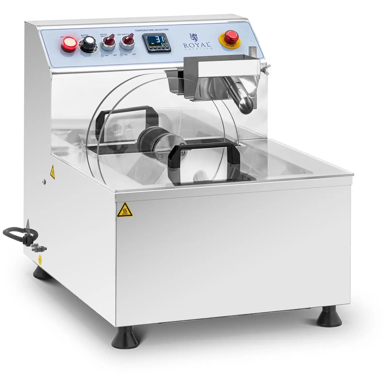 B-zboží Temperovací stroj na čokoládu - ušlechtilá ocel - 750 W - 8 l - Royal Catering