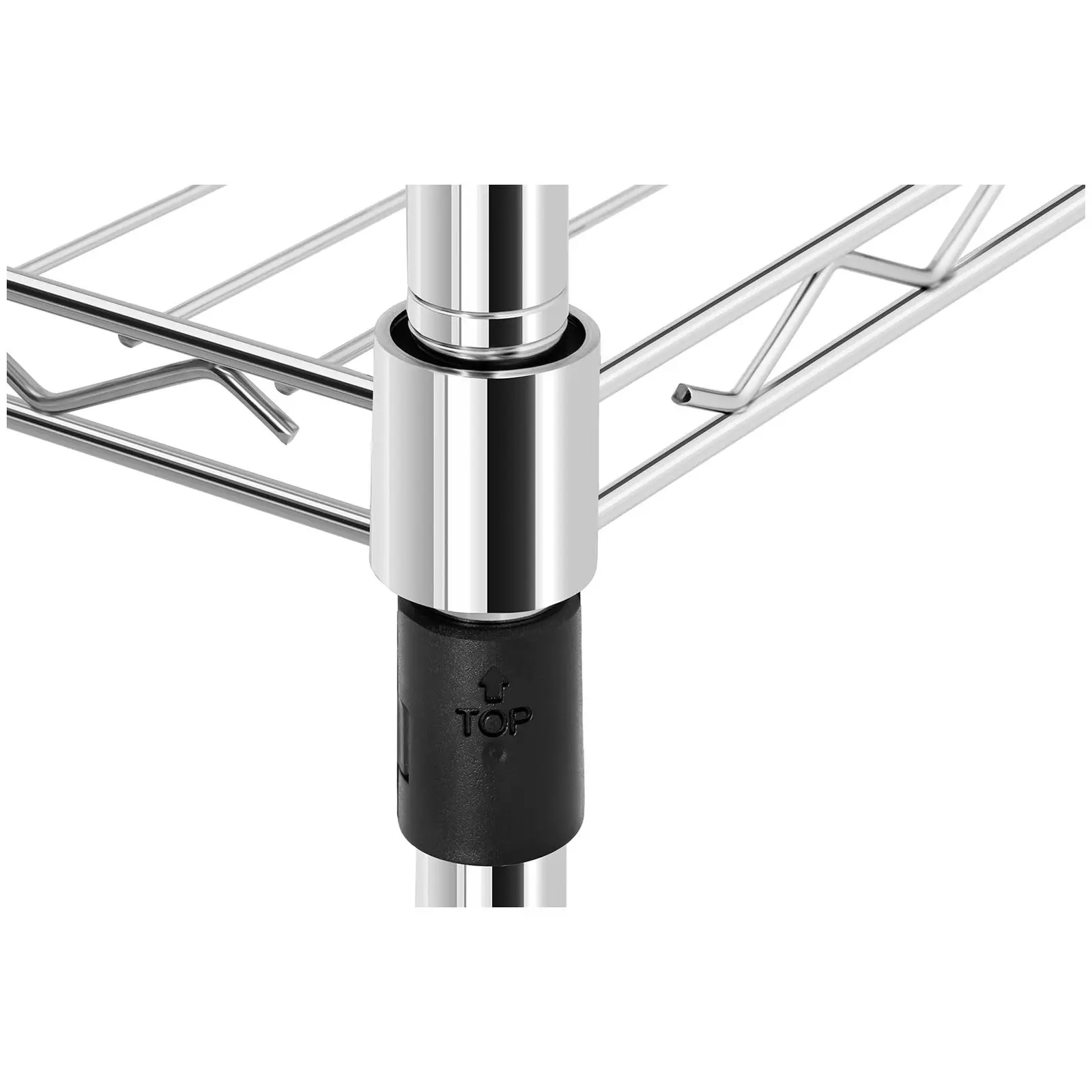 Raft metalic - 60 x 45 x 190 cm - 50 kg - 4 roți - Royal Catering (Rafturi cu conectare: Da)