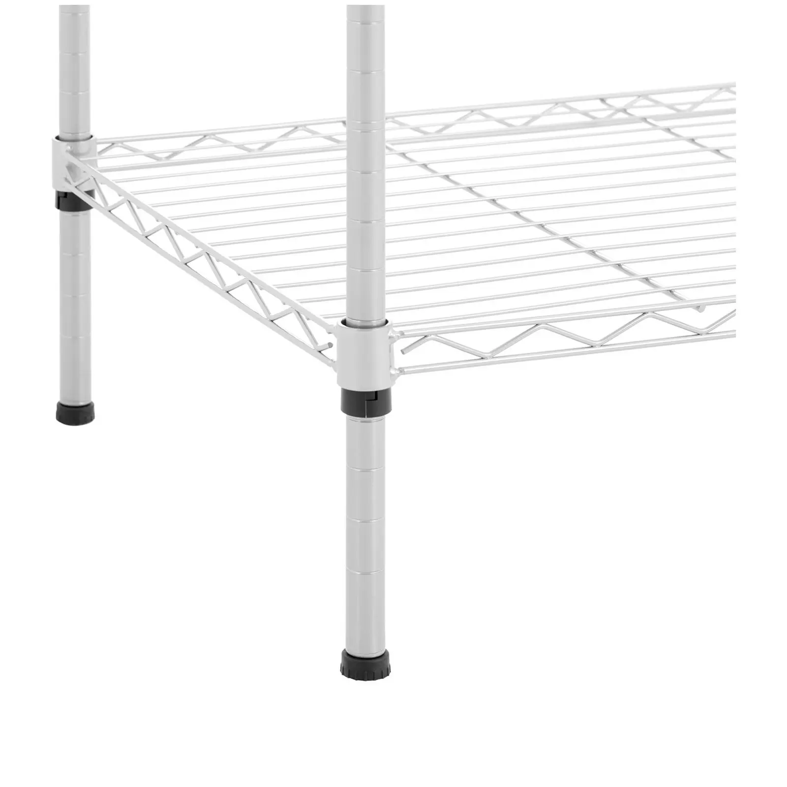 Kovový šatní stojan - 189 x 45 x 196 cm - 210 kg - Royal Catering (Zásuvné police: Ano)