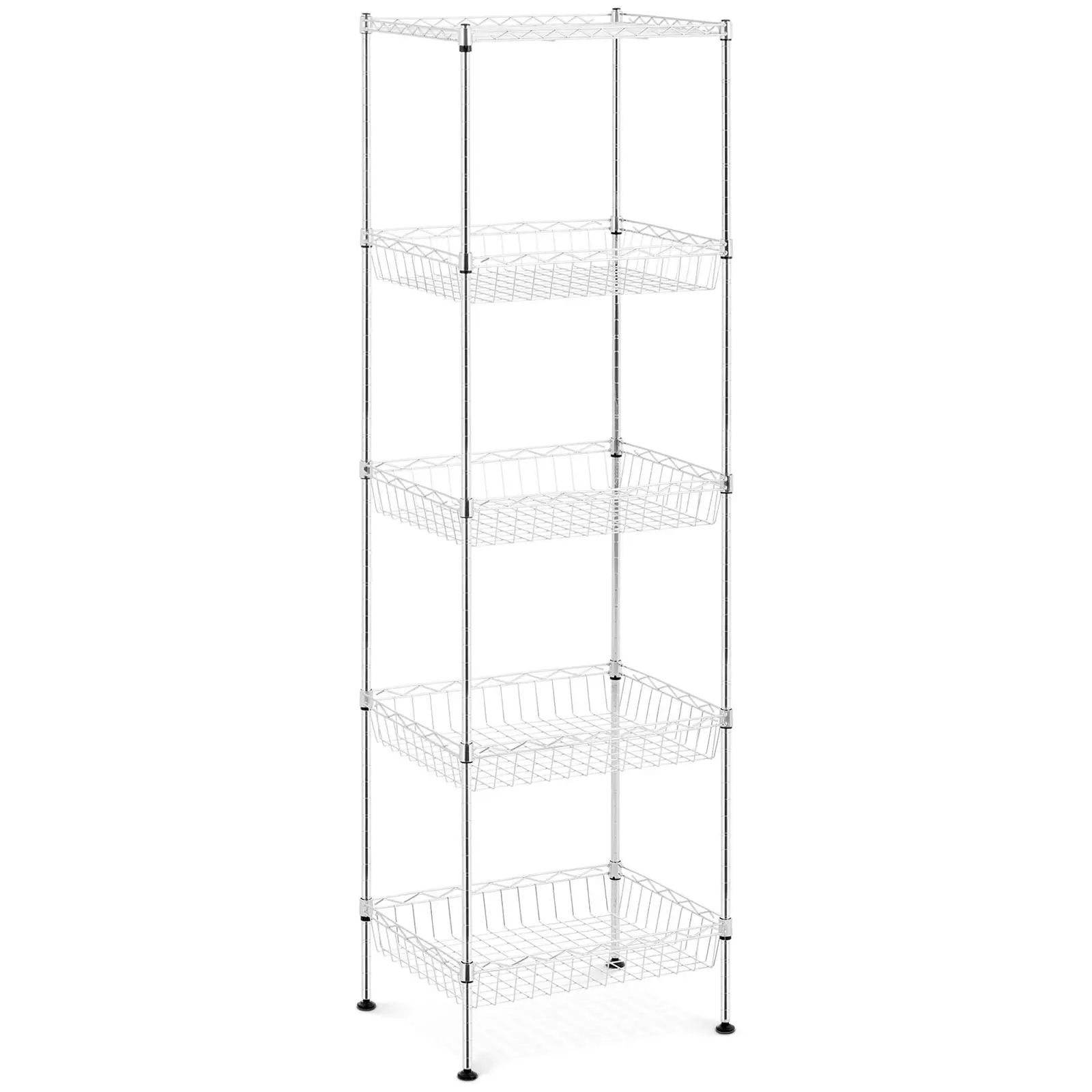 Scaffale metallico - 45 x 34 x 151 cm - 100 kg - Royal Catering