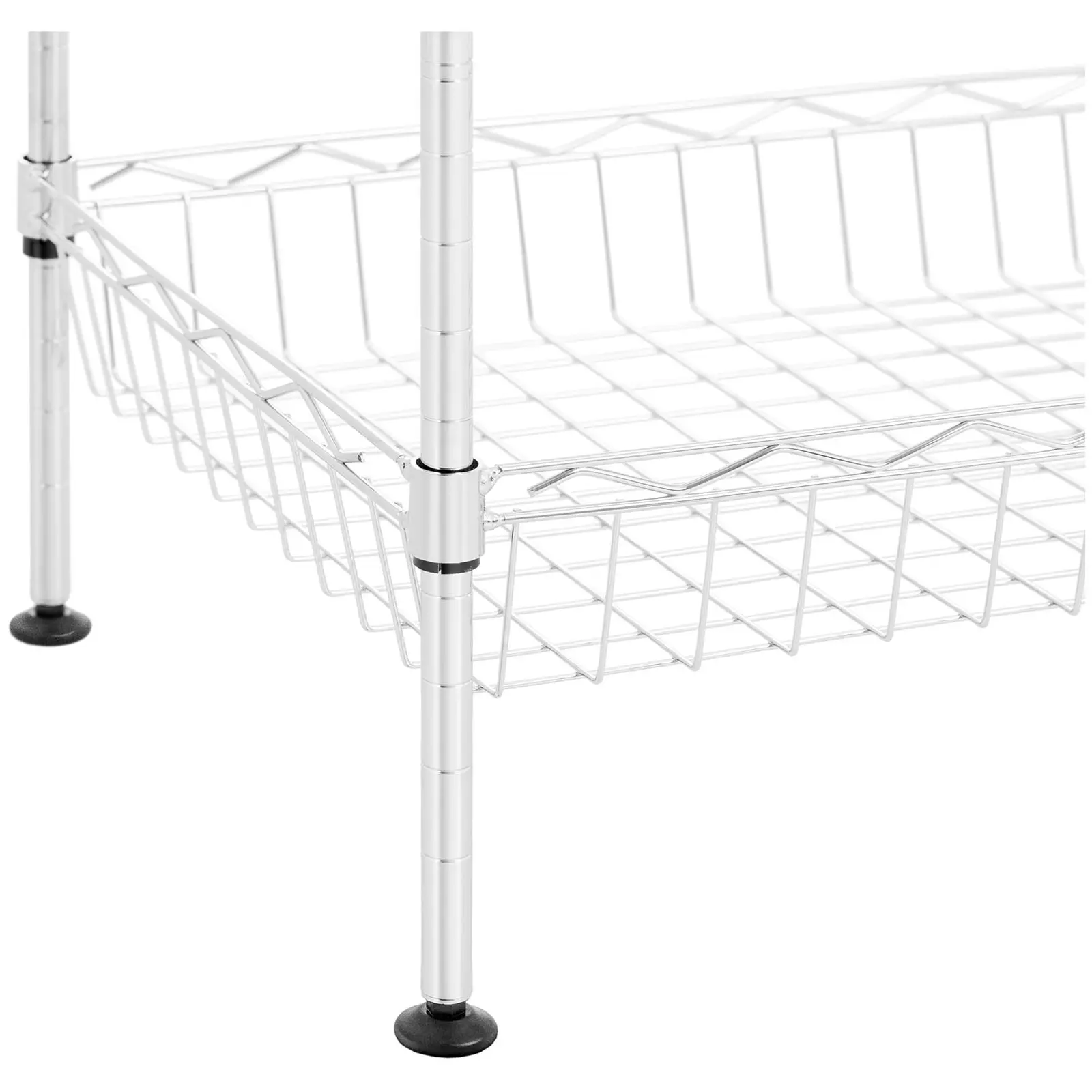 Étagère métallique - 45 x 34 x 151 cm - 100 kg - Royal Catering  (Étagère(s) sans clou ni vis: Oui)