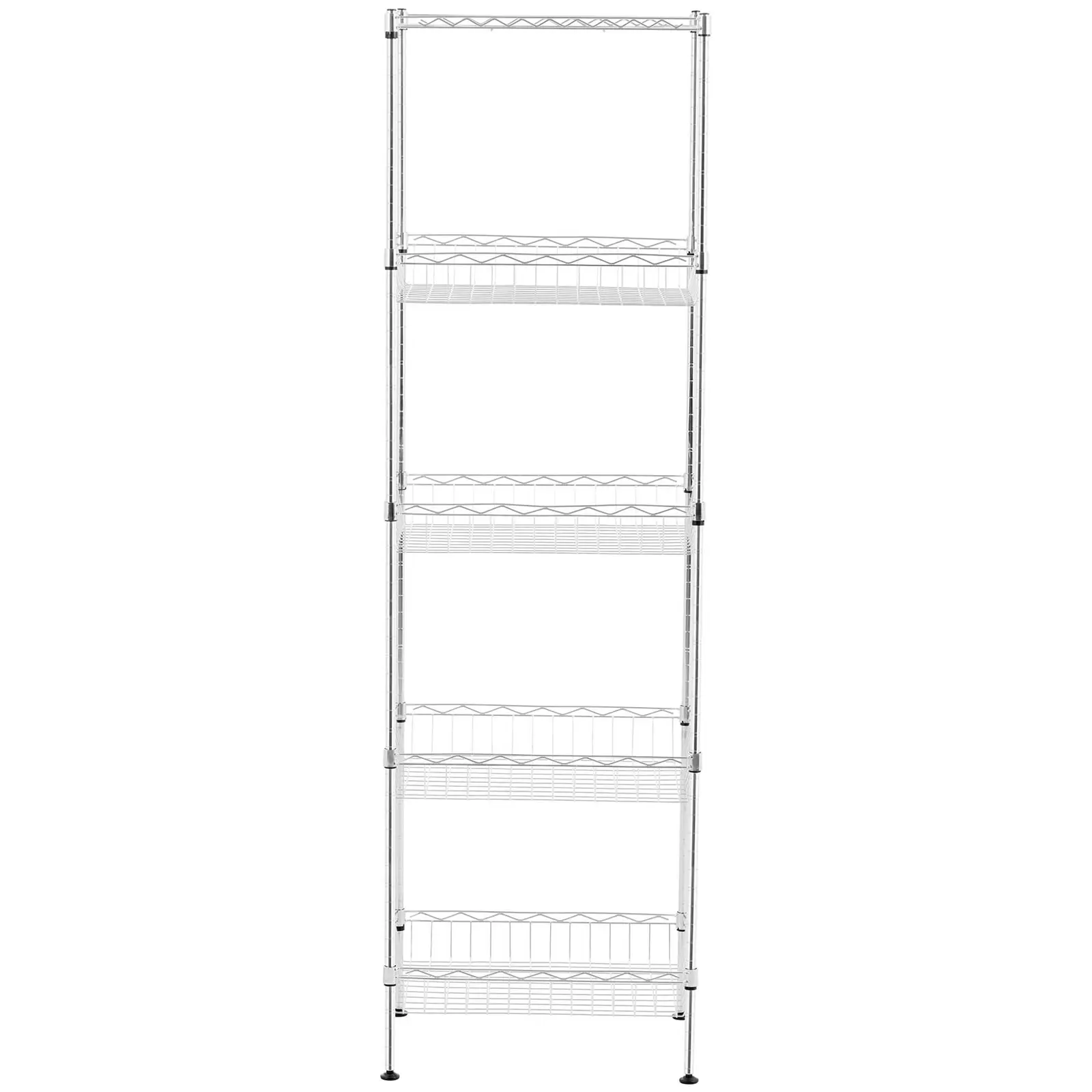 Étagère métallique - 45 x 34 x 151 cm - 100 kg - Royal Catering  (Charge max.: 100 kg)