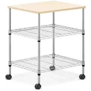 Scaffale metallico - 56 x 46 x 69 cm - 30 kg - 4 ruote - Royal Catering