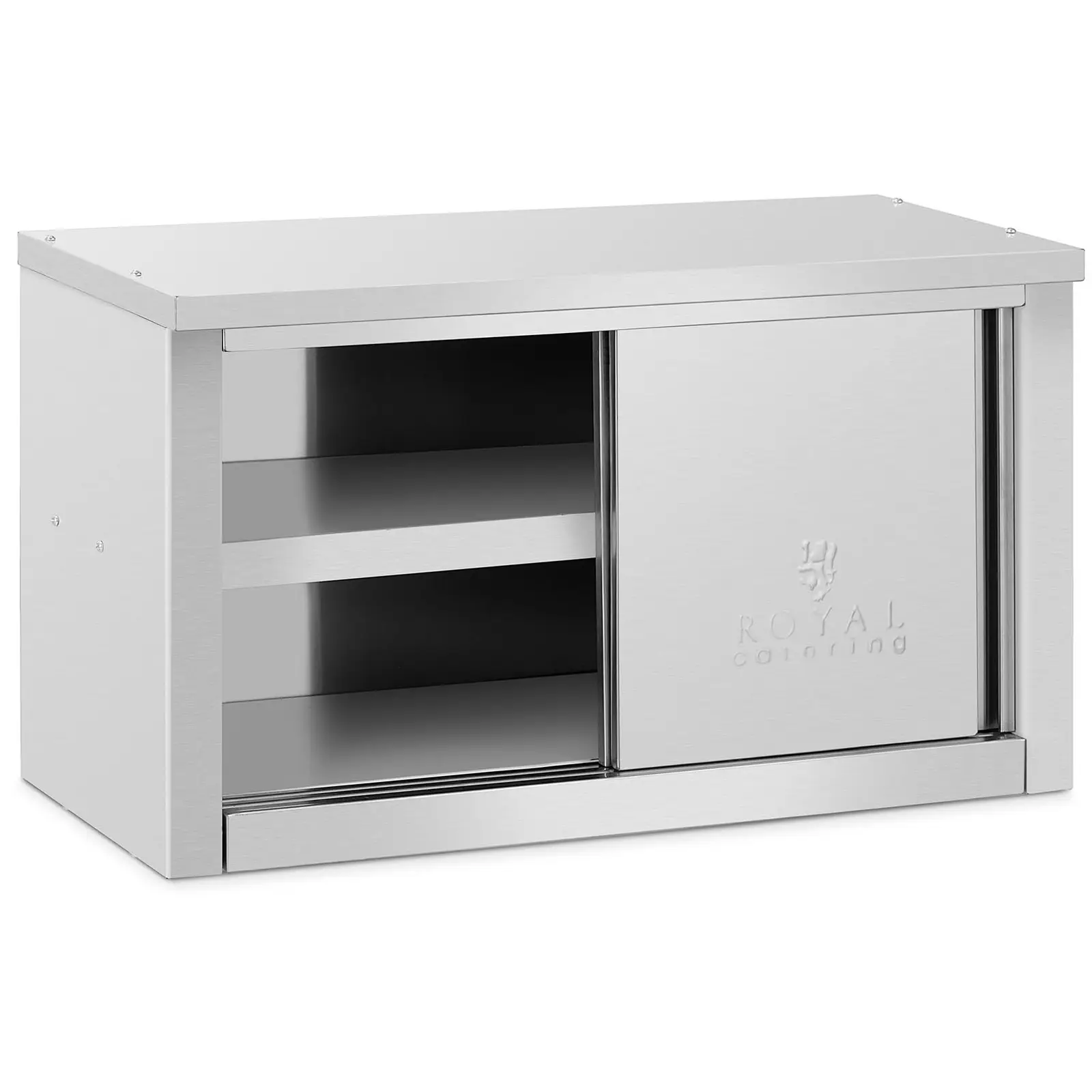 Edelstahl Hängeschrank - 900 x 400 x 500 mm - 60 kg Tragkraft pro Fach - Royal Catering