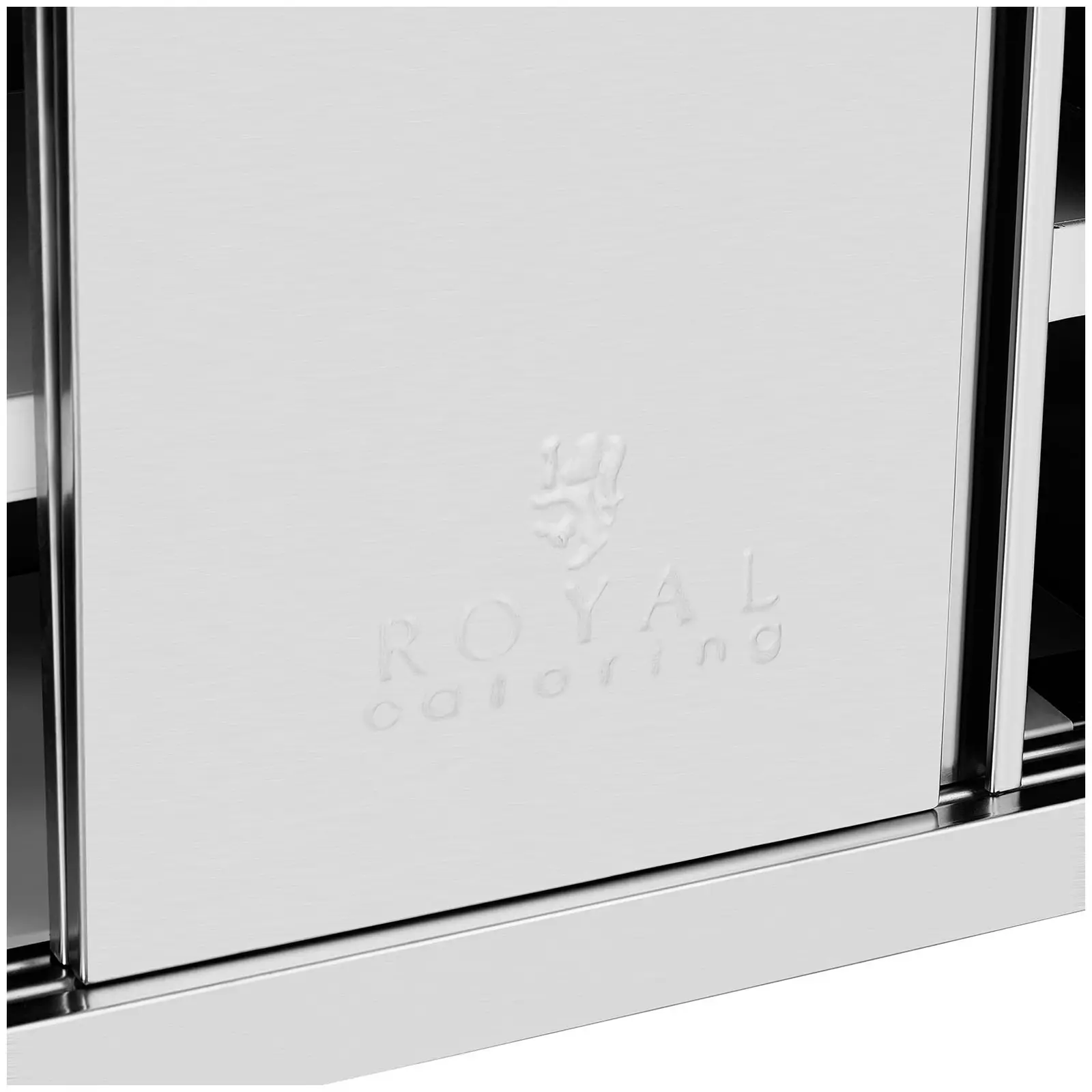 Edelstahl Hängeschrank - 900 x 400 x 500 mm - 70 kg Tragkraft pro Fach - Royal Catering (Türen: Ja)