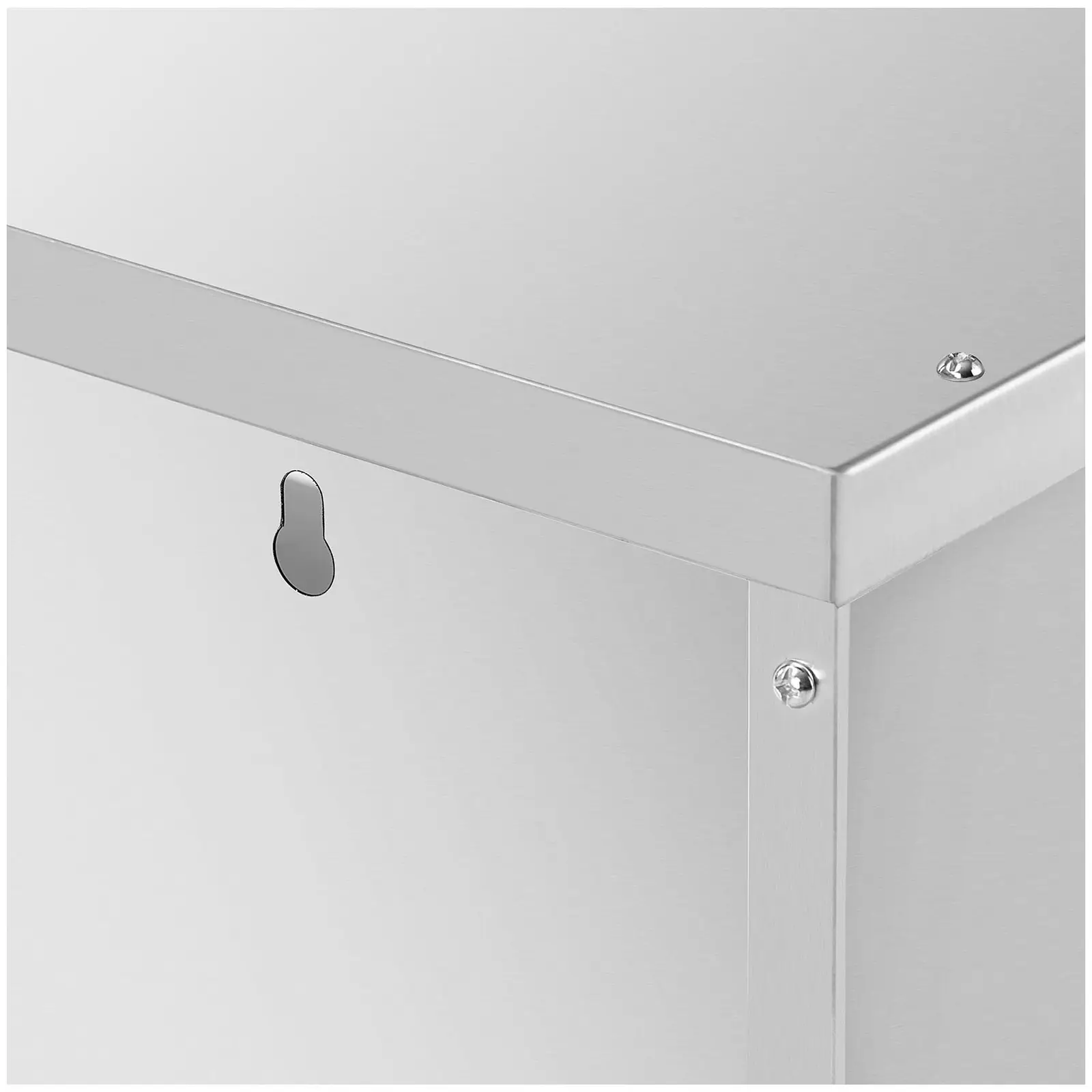 Edelstahl Hängeschrank - 900 x 400 x 500 mm - 70 kg Tragkraft pro Fach - Royal Catering (Material: Edelstahl)
