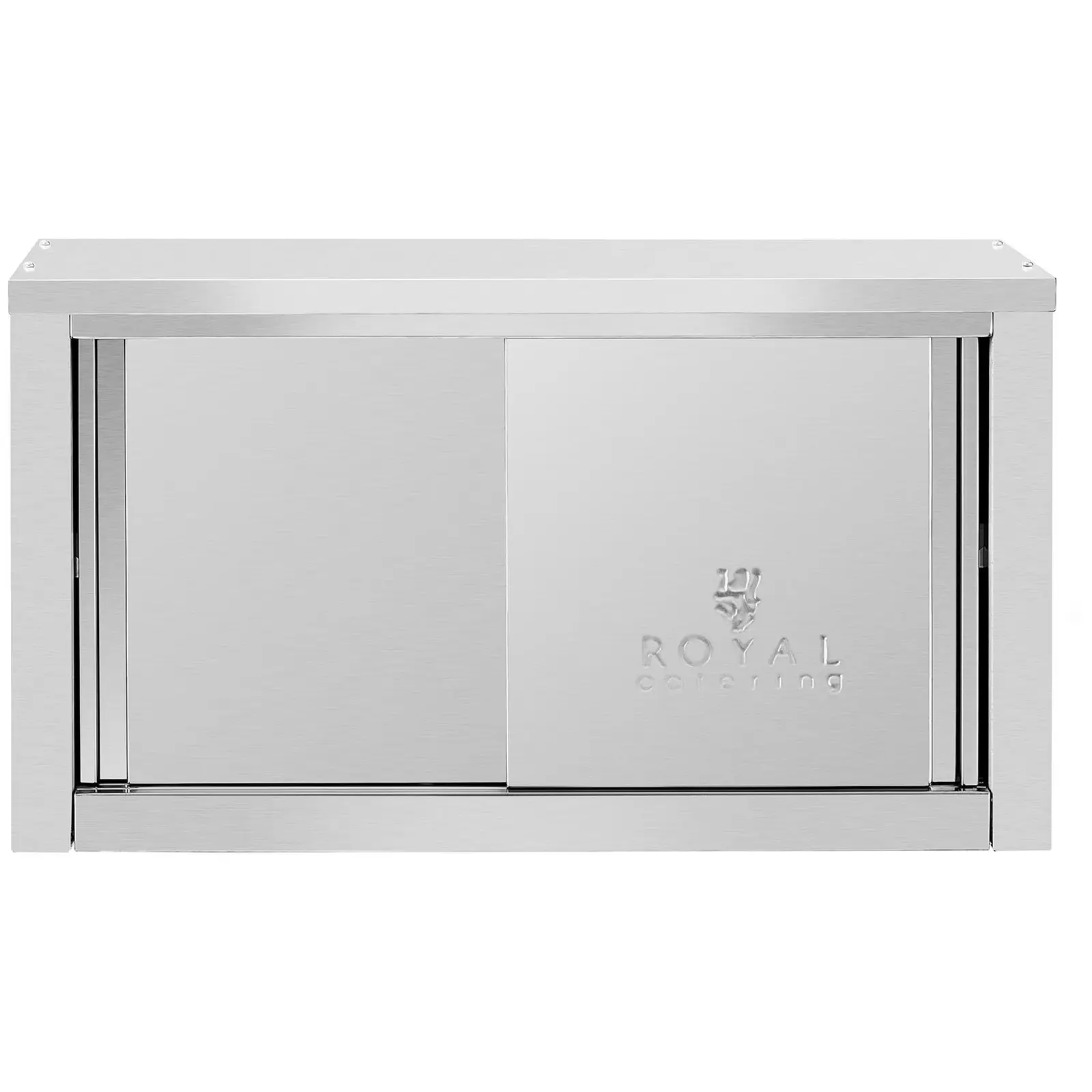 Edelstahl Hängeschrank - 900 x 400 x 500 mm - 70 kg Tragkraft pro Fach - Royal Catering (Farbe: Silbern)