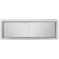 RVS wandkast - 1500 x 400 x 500 mm - 75 kg laadvermogen per compartiment - Royal Catering