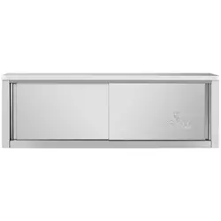RVS wandkast - 1500 x 400 x 500 mm - 85 kg laadvermogen per compartiment - Royal Catering