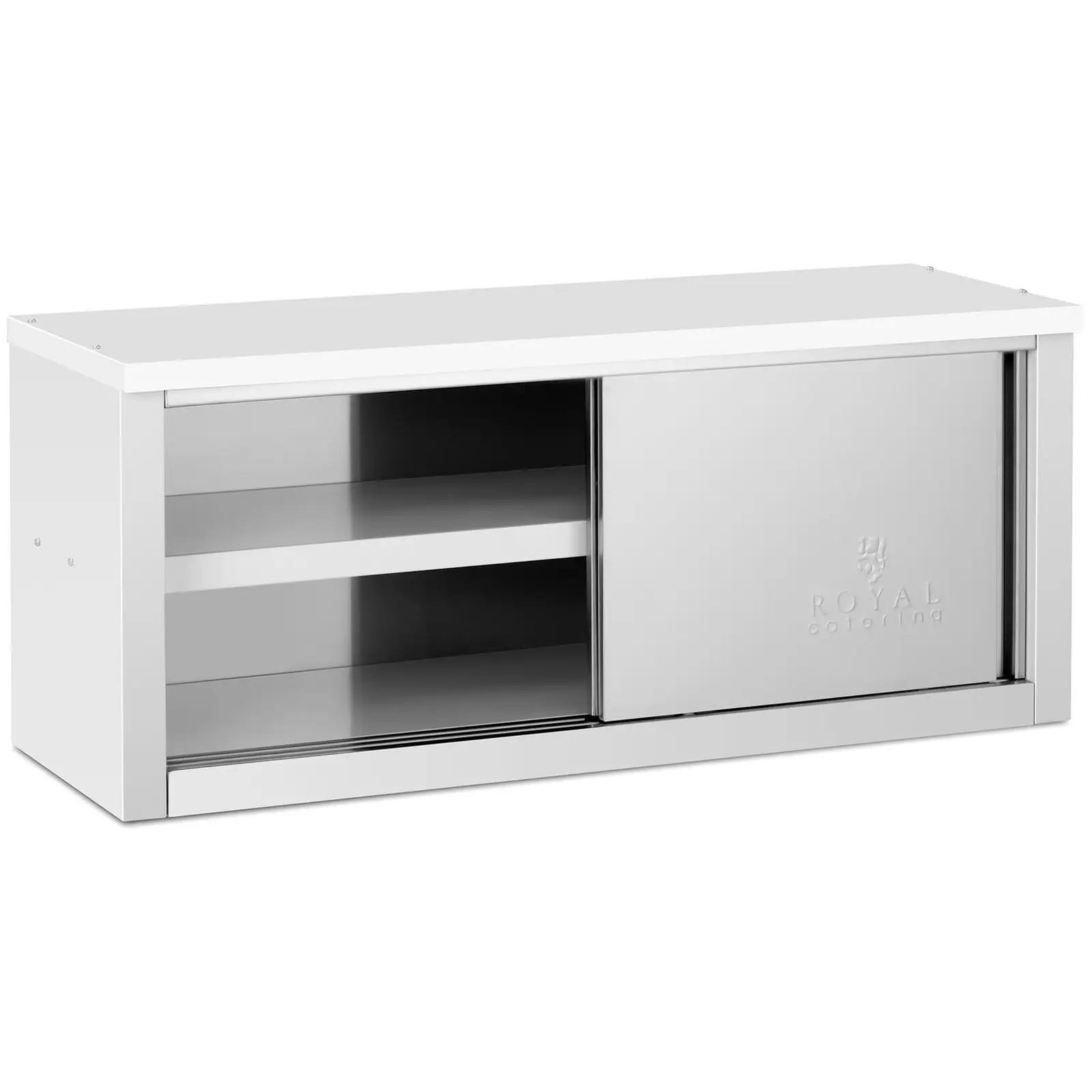 Edelstahl Hängeschrank - 1200 x 400 x 500 mm - 65 kg Tragkraft pro Fach - Royal Catering